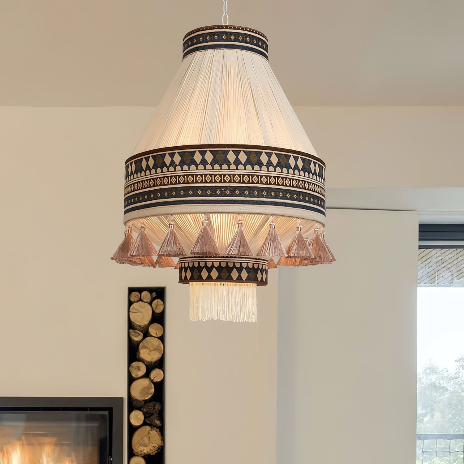 Bohemian Fringe Pendant Lamp - Cueteks