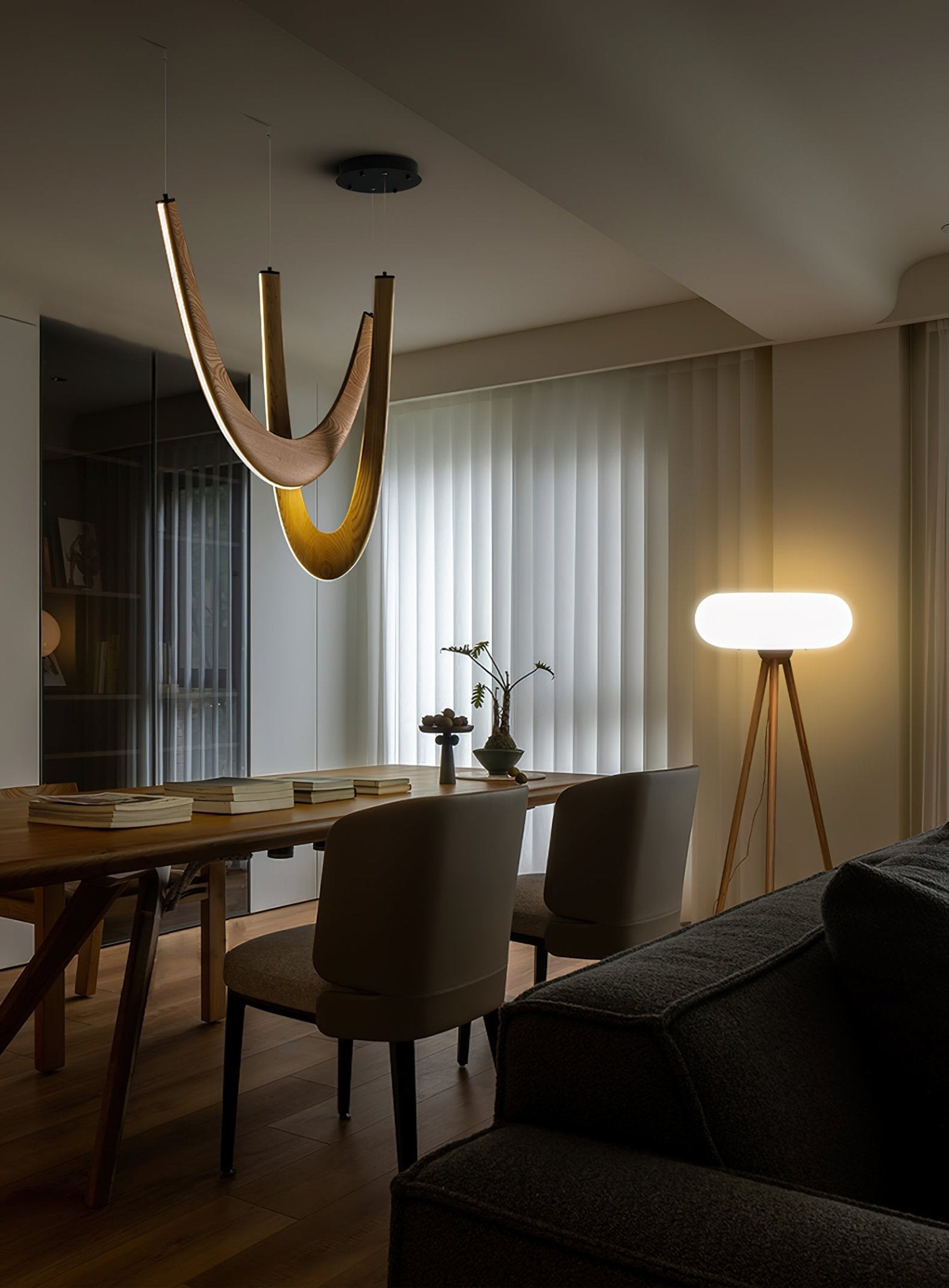 U Wooden Pendant Lamp - Cueteks
