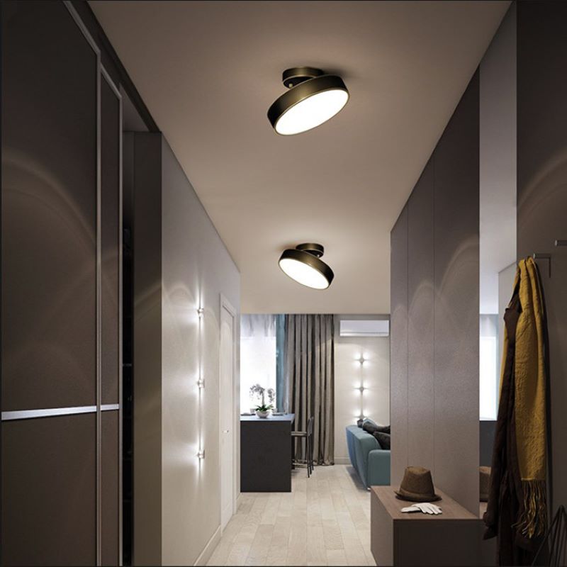 Nordic Industrial Simple Round LED Ceiling Light - Cueteks