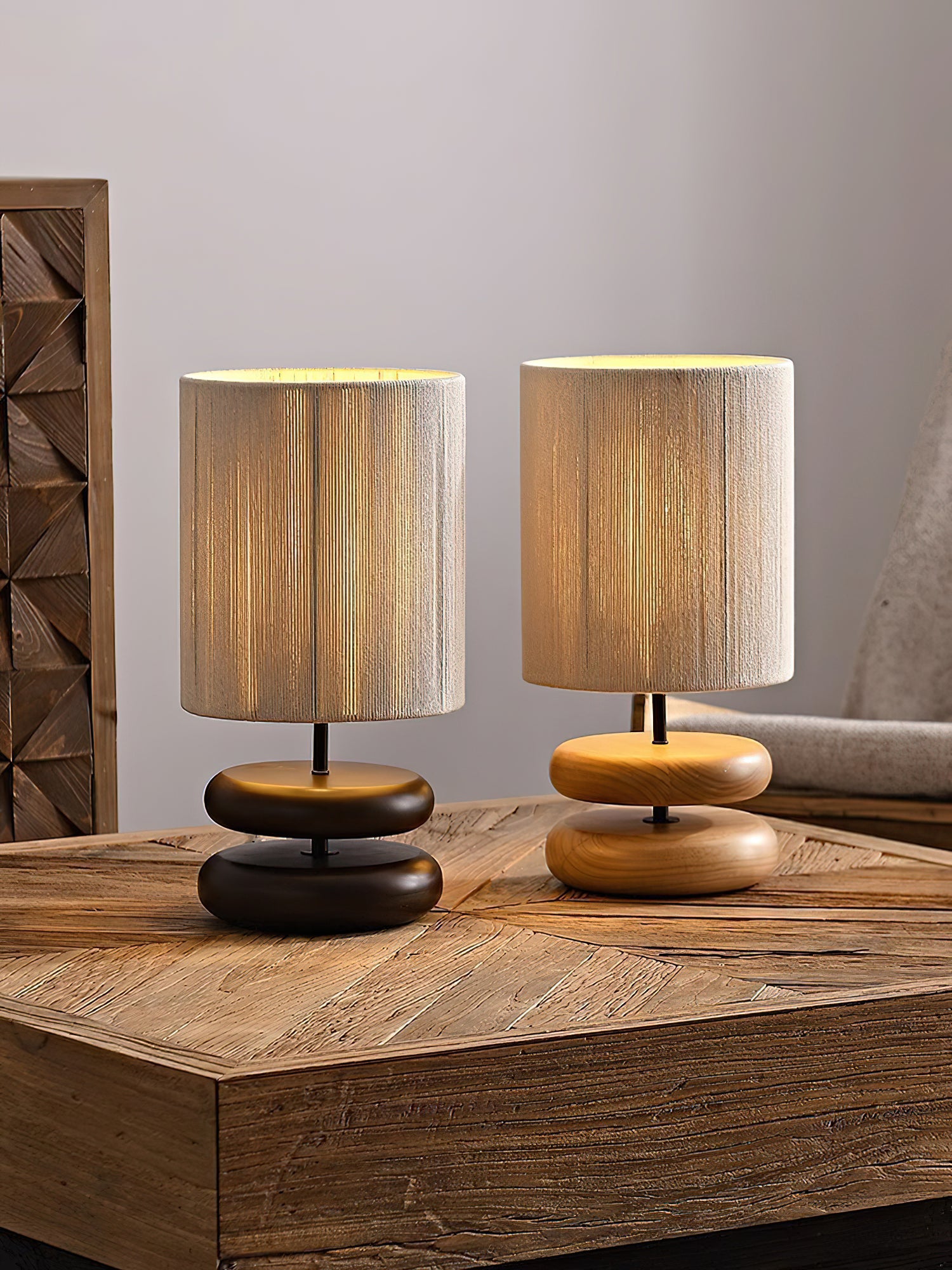 Nora Wood Table Lamp - Cueteks