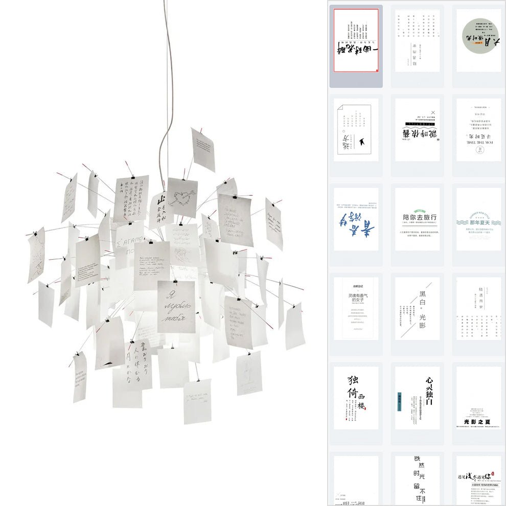 Paper Chandelier - Cueteks