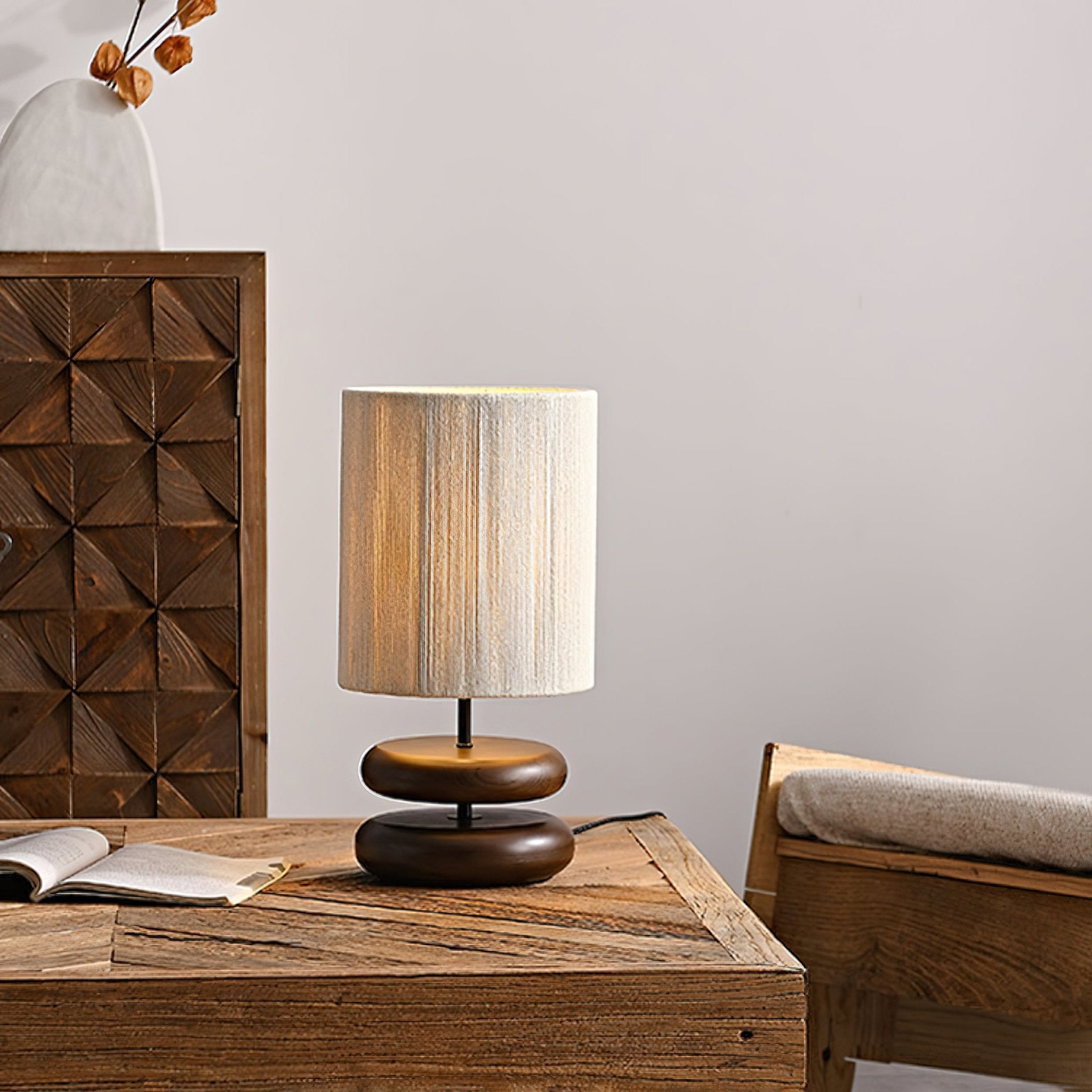 Nora Wood Table Lamp - Cueteks