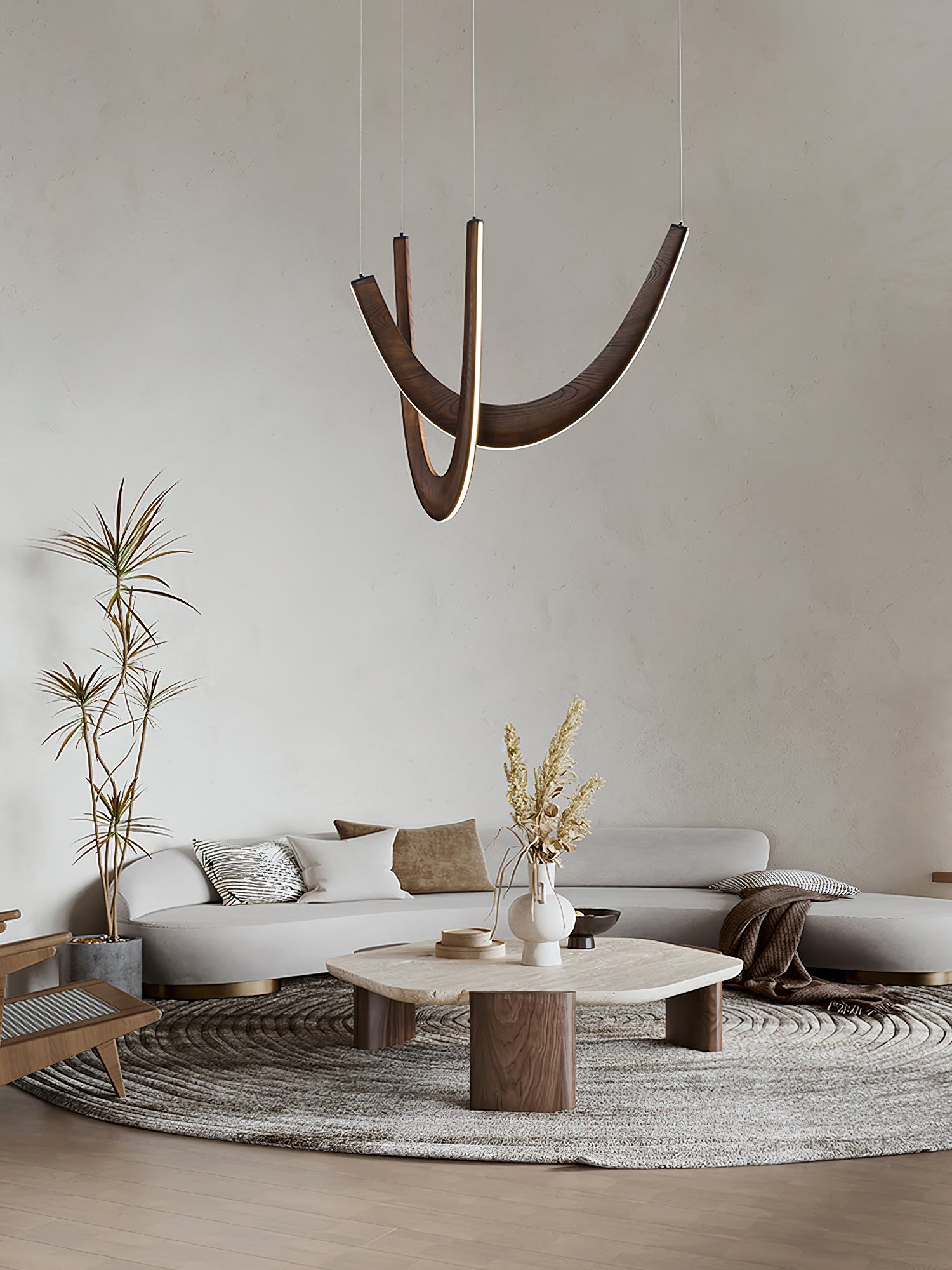 U Wooden Pendant Lamp - Cueteks