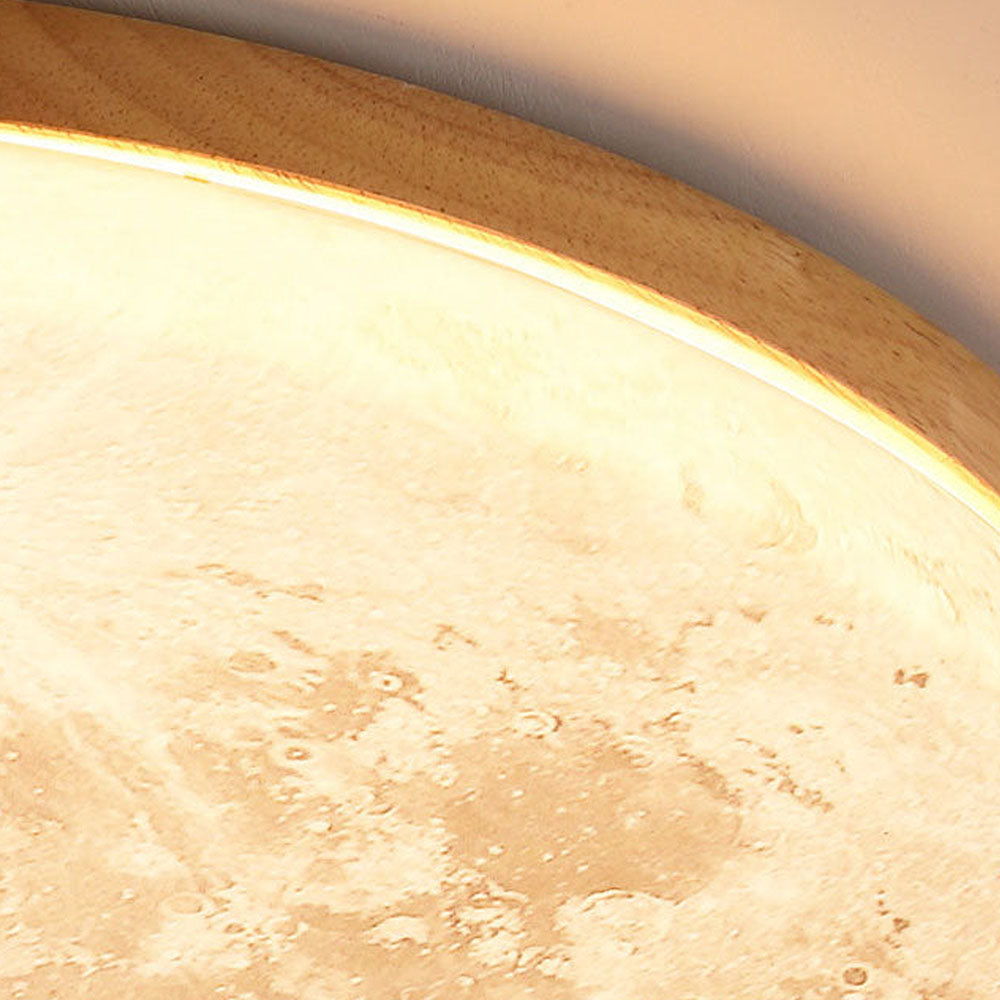 Creative Round Moon LED Ceiling Light - Cueteks