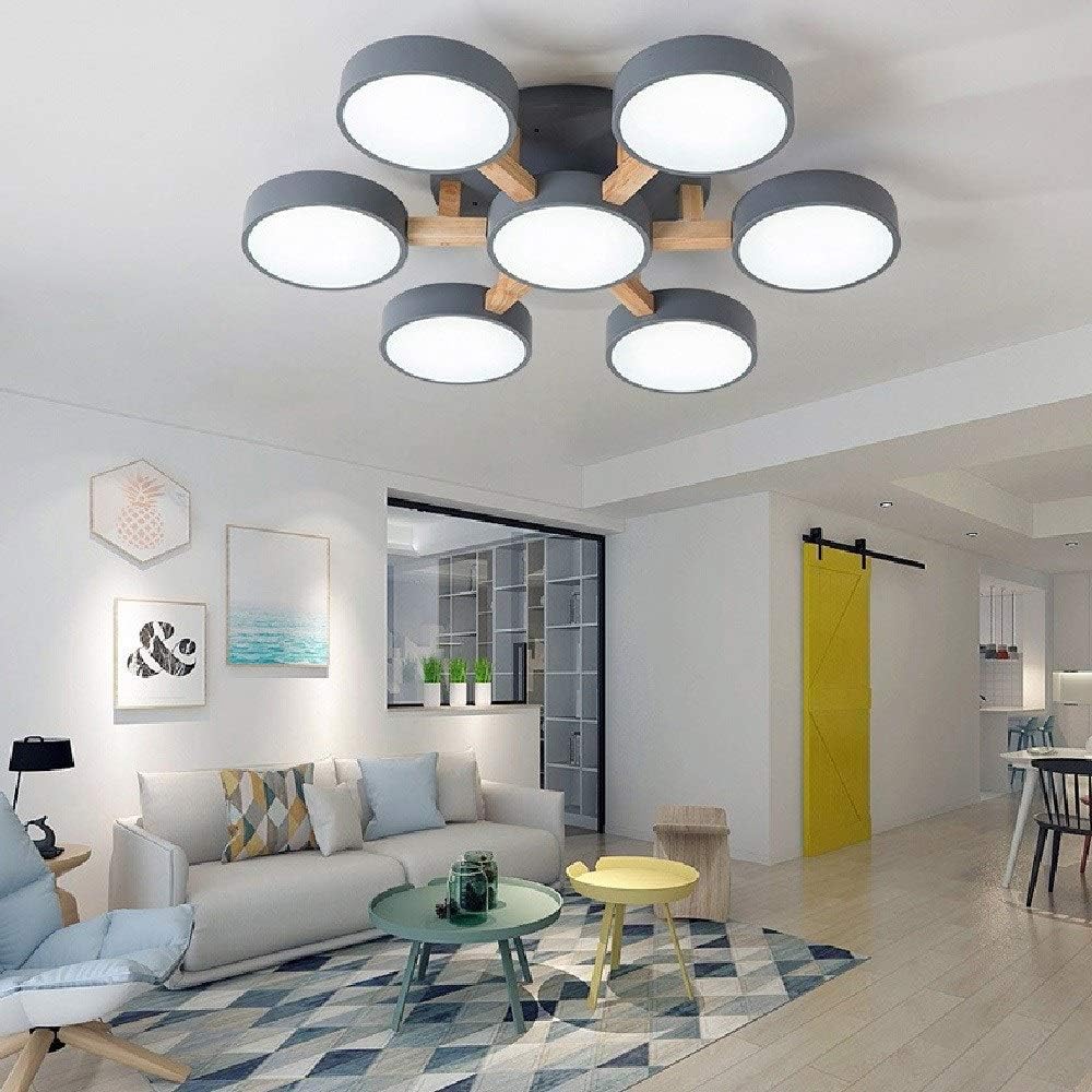 Contemporary Acrylic Multi-Heads Ceiling Light - Cueteks