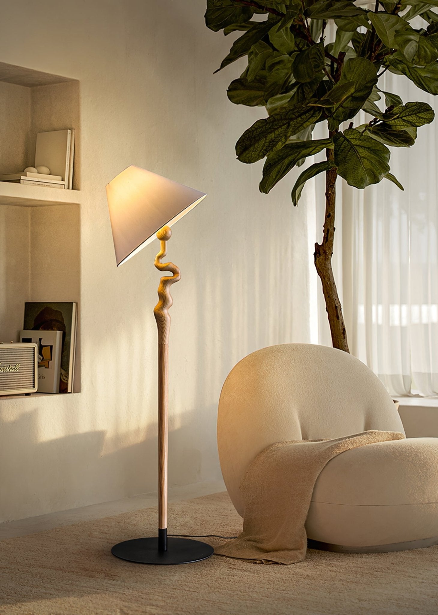 Serpentine Twist Floor Lamp - Cueteks