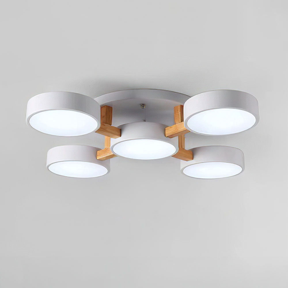 Contemporary Acrylic Multi-Heads Ceiling Light - Cueteks