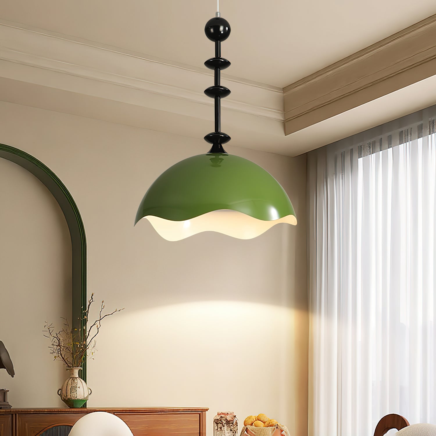 Wave Crest Pendant Lamp - Cueteks