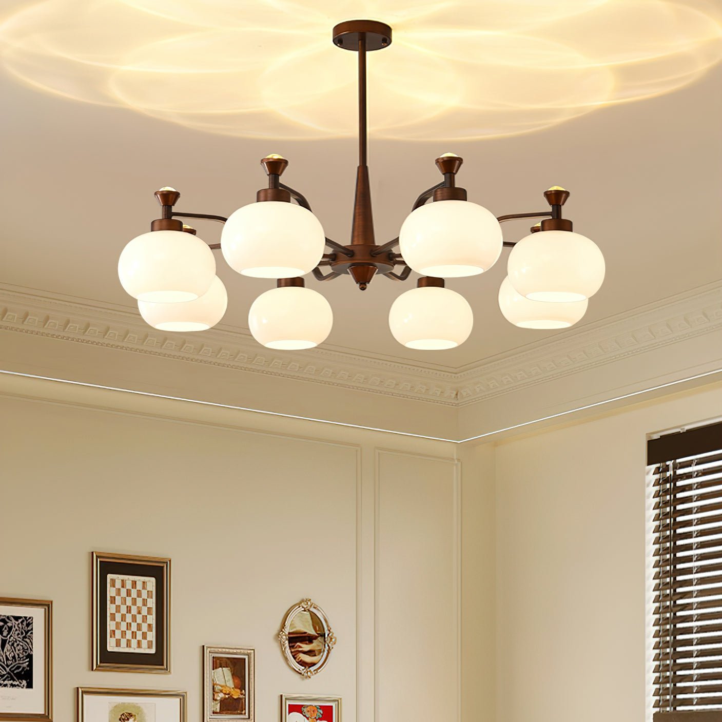 Globe Spotlight Chandelier - Cueteks