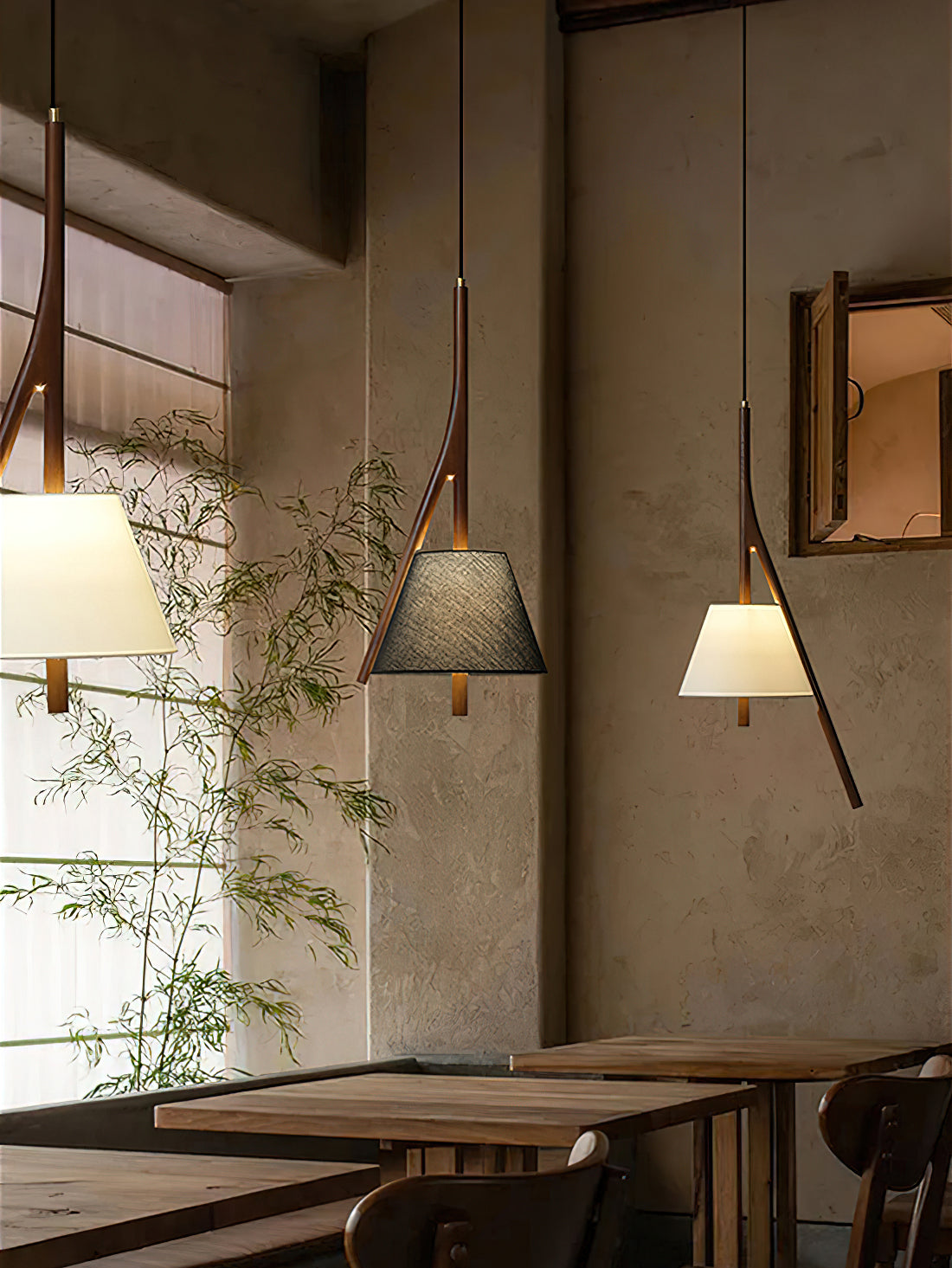 Nanzhi Wood Pendant Lamp - Cueteks