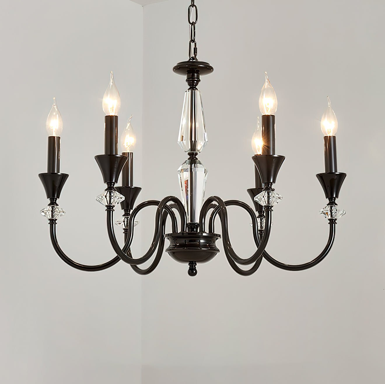 Noir Candelabra Chandelier - Cueteks