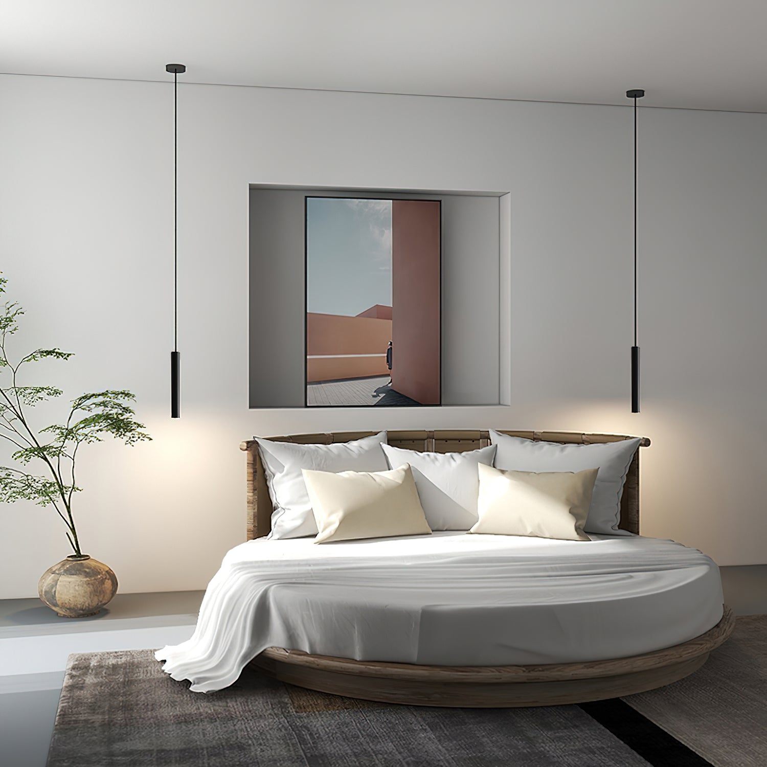 Streamline Cylinder Pendant Lamp - Cueteks