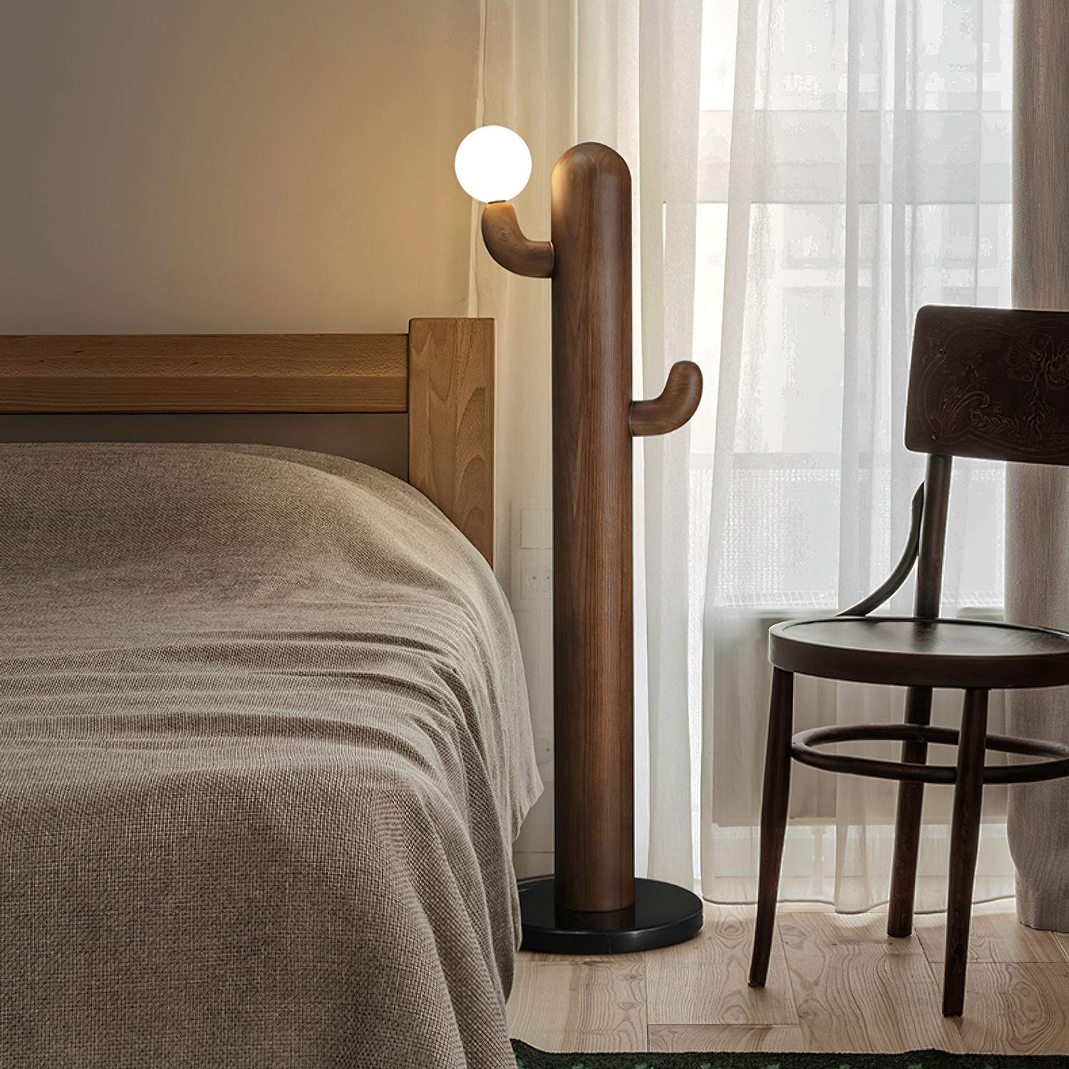 Cactus Wood Floor Lamp - Cueteks