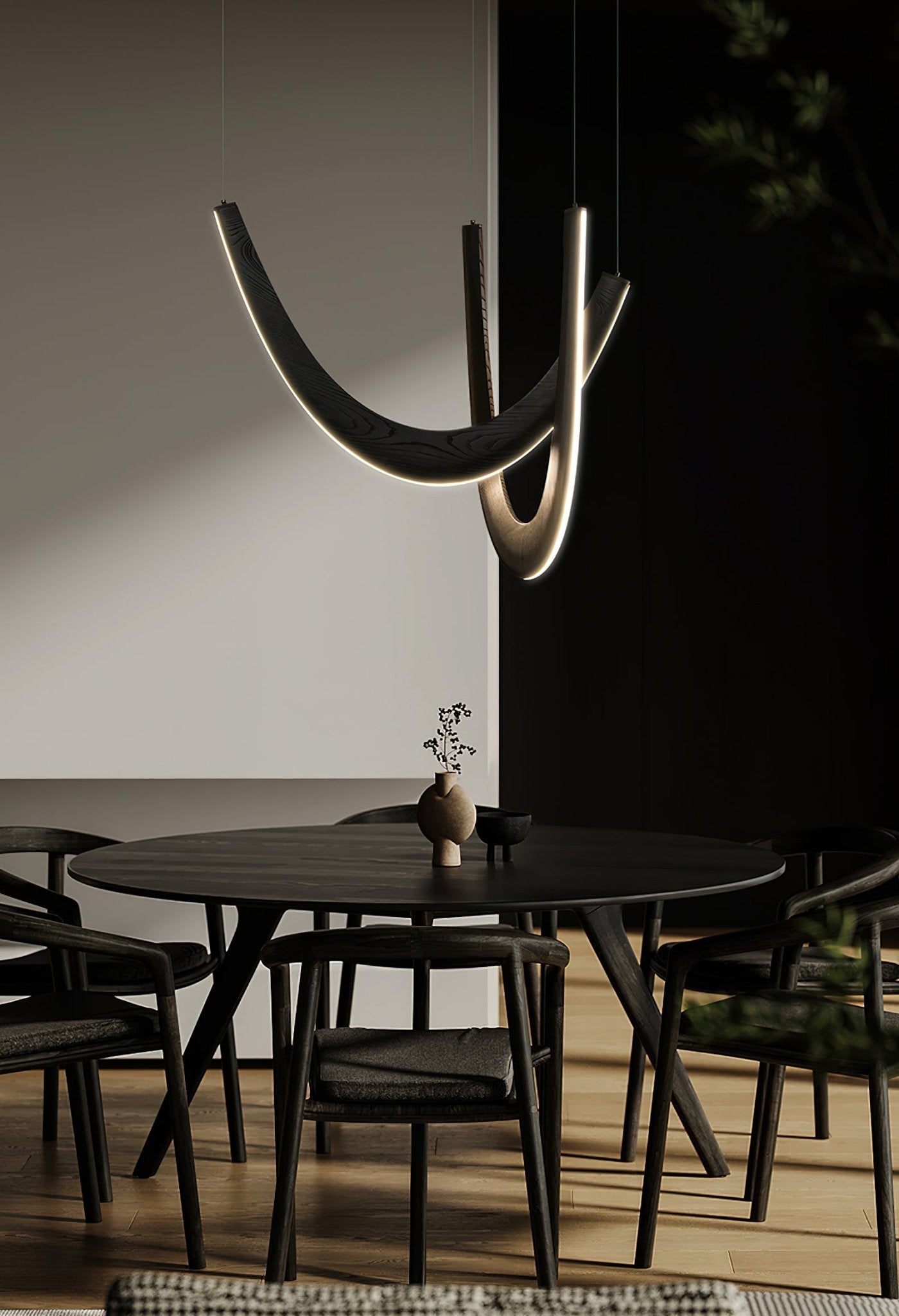 U Wooden Pendant Lamp - Cueteks