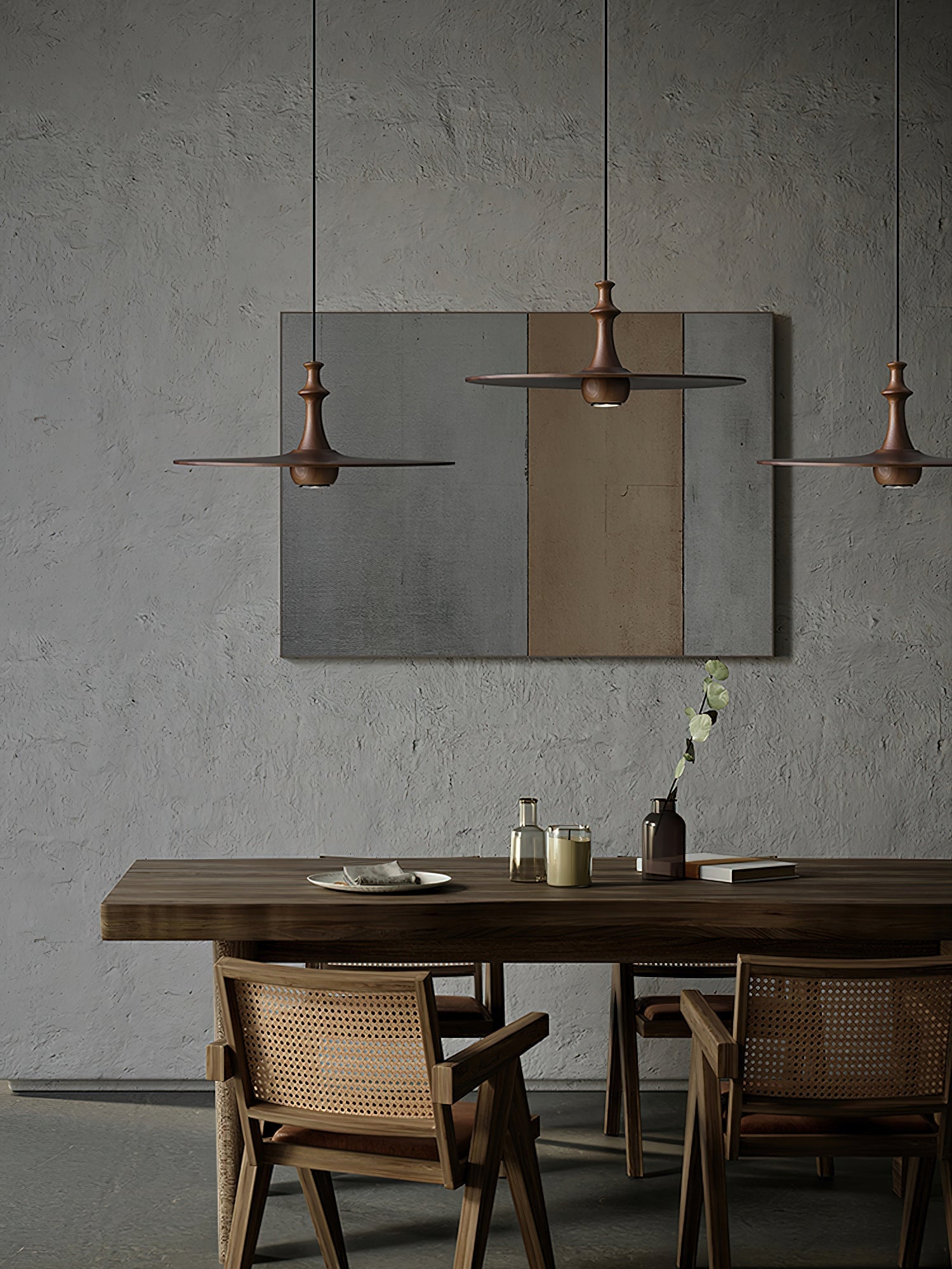 Spindle Disc Pendant Lamp - Cueteks