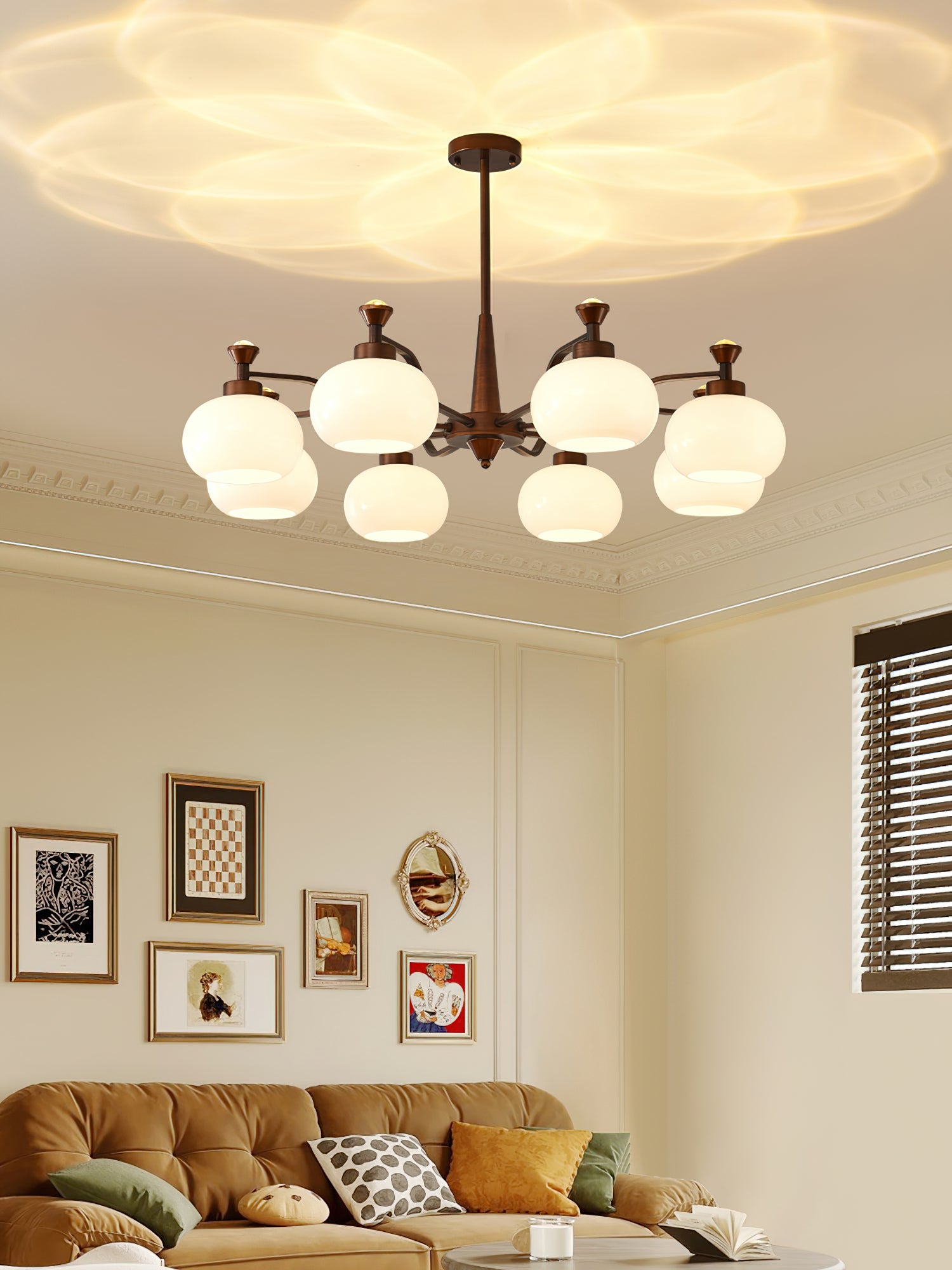 Globe Spotlight Chandelier - Cueteks