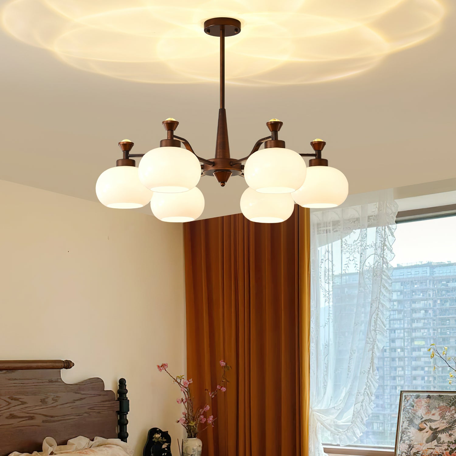 Globe Spotlight Chandelier - Cueteks