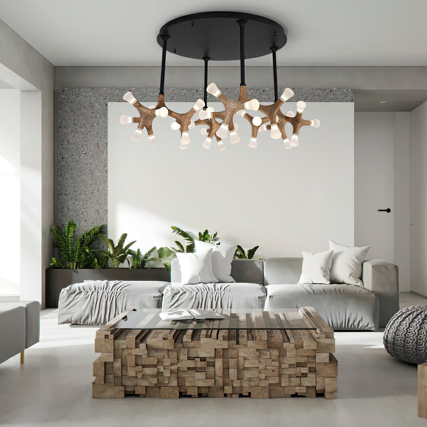 Flower Bone Chandelier - Cueteks