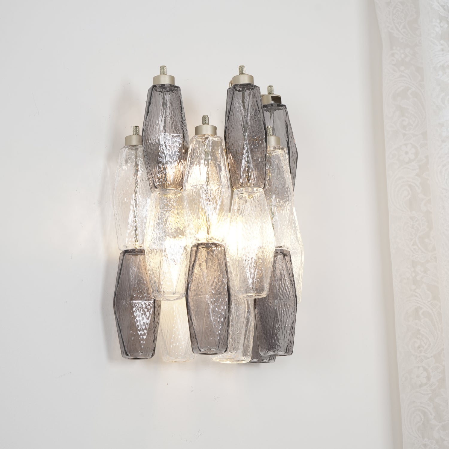 Murano Rhombus Glass Wall Lamp - Cueteks