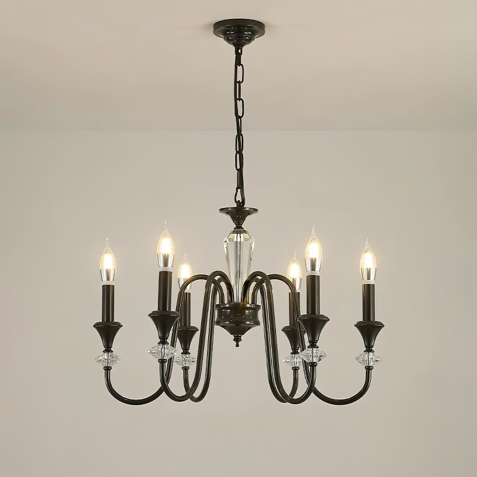 Noir Candelabra Chandelier - Cueteks