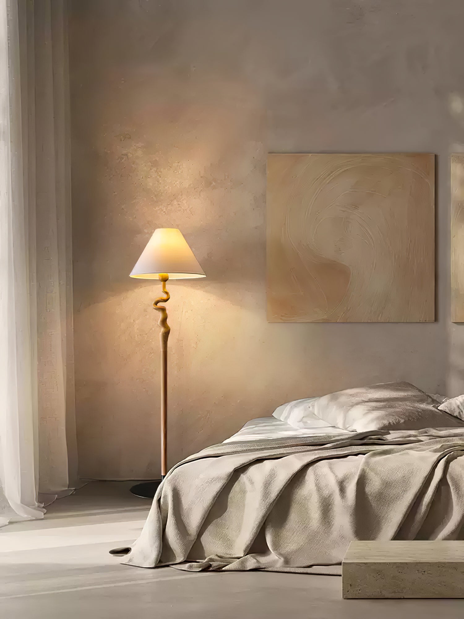 Serpentine Twist Floor Lamp - Cueteks