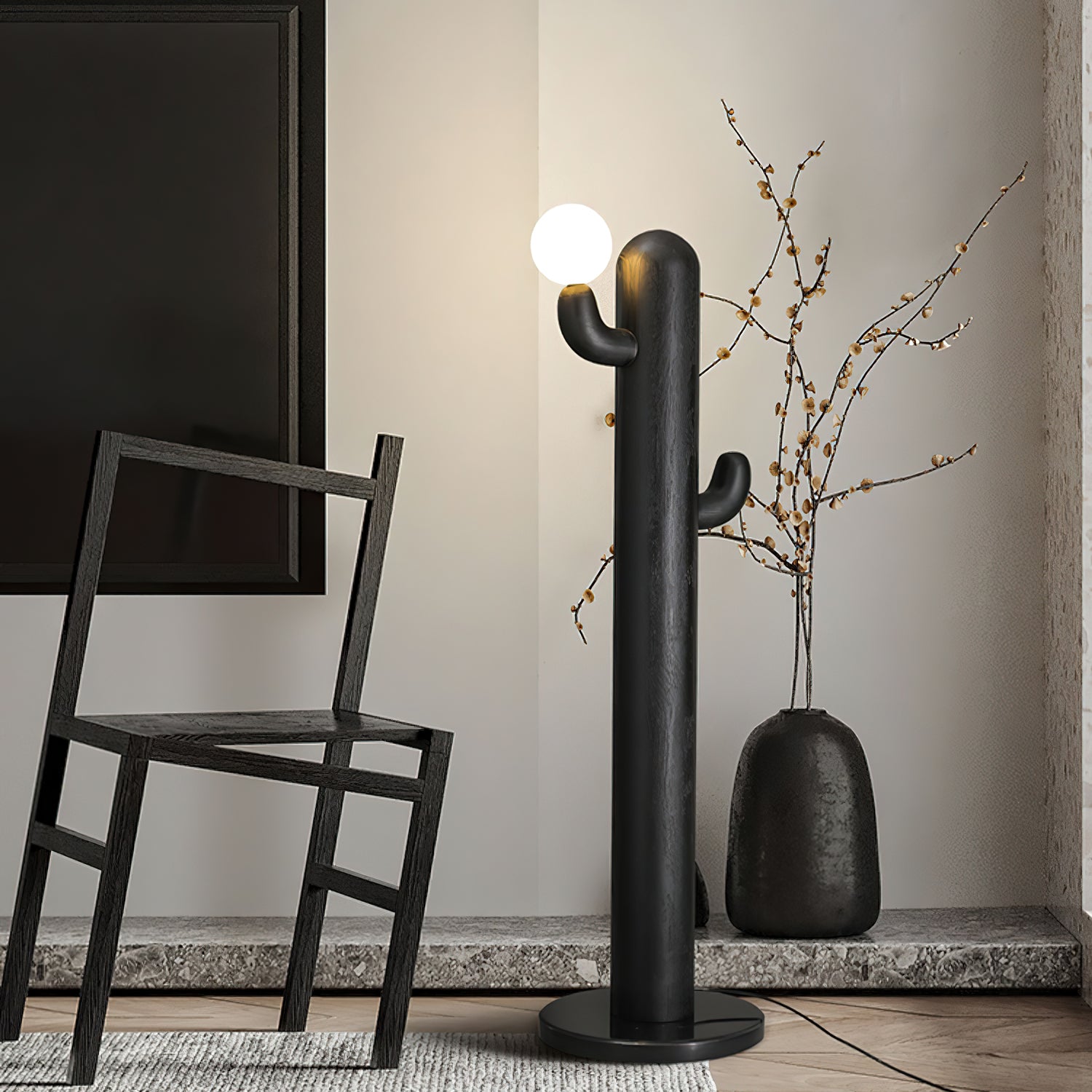 Cactus Wood Floor Lamp - Cueteks