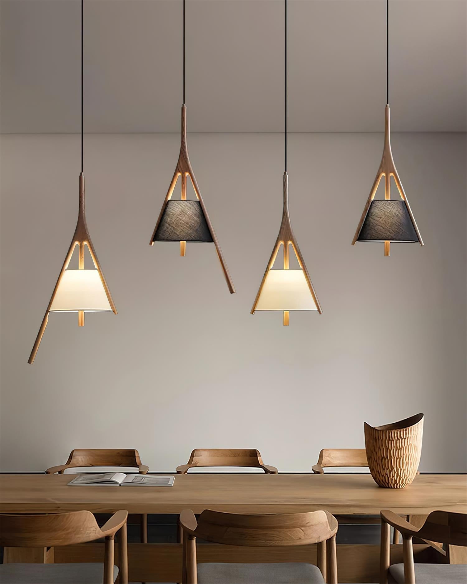 Nanzhi Wood Pendant Lamp - Cueteks