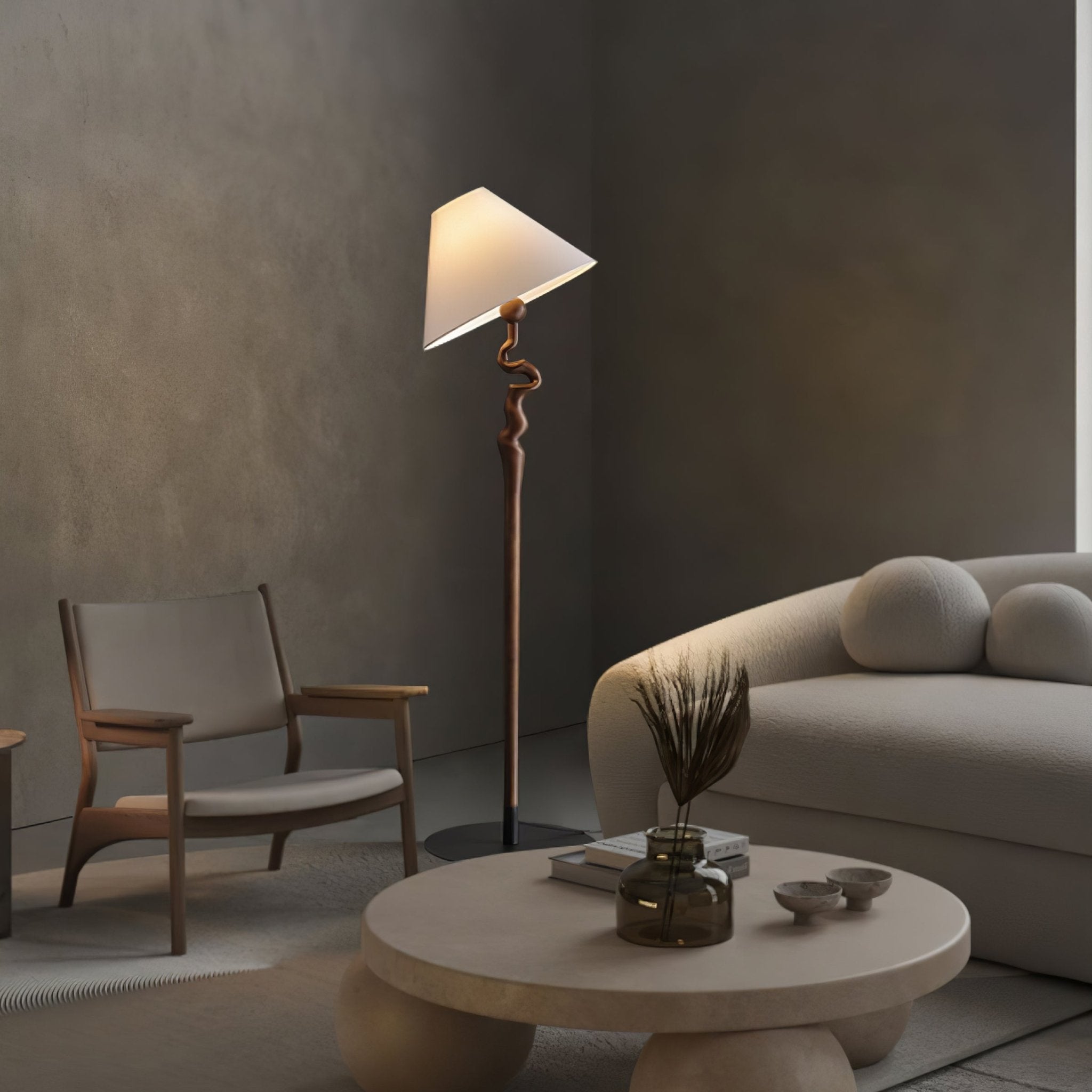 Serpentine Twist Floor Lamp - Cueteks