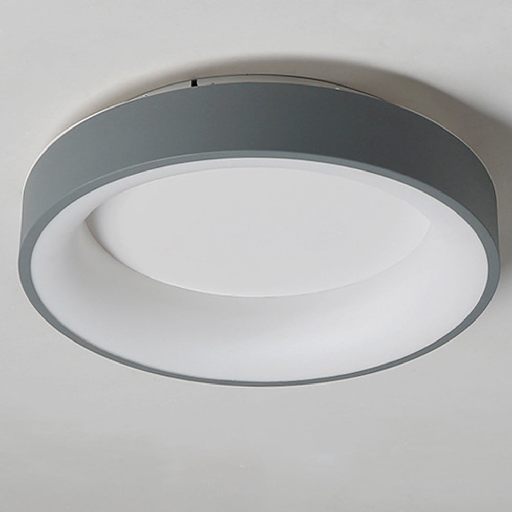 Scandinavian Grey Round LED Ceiling Light - Cueteks