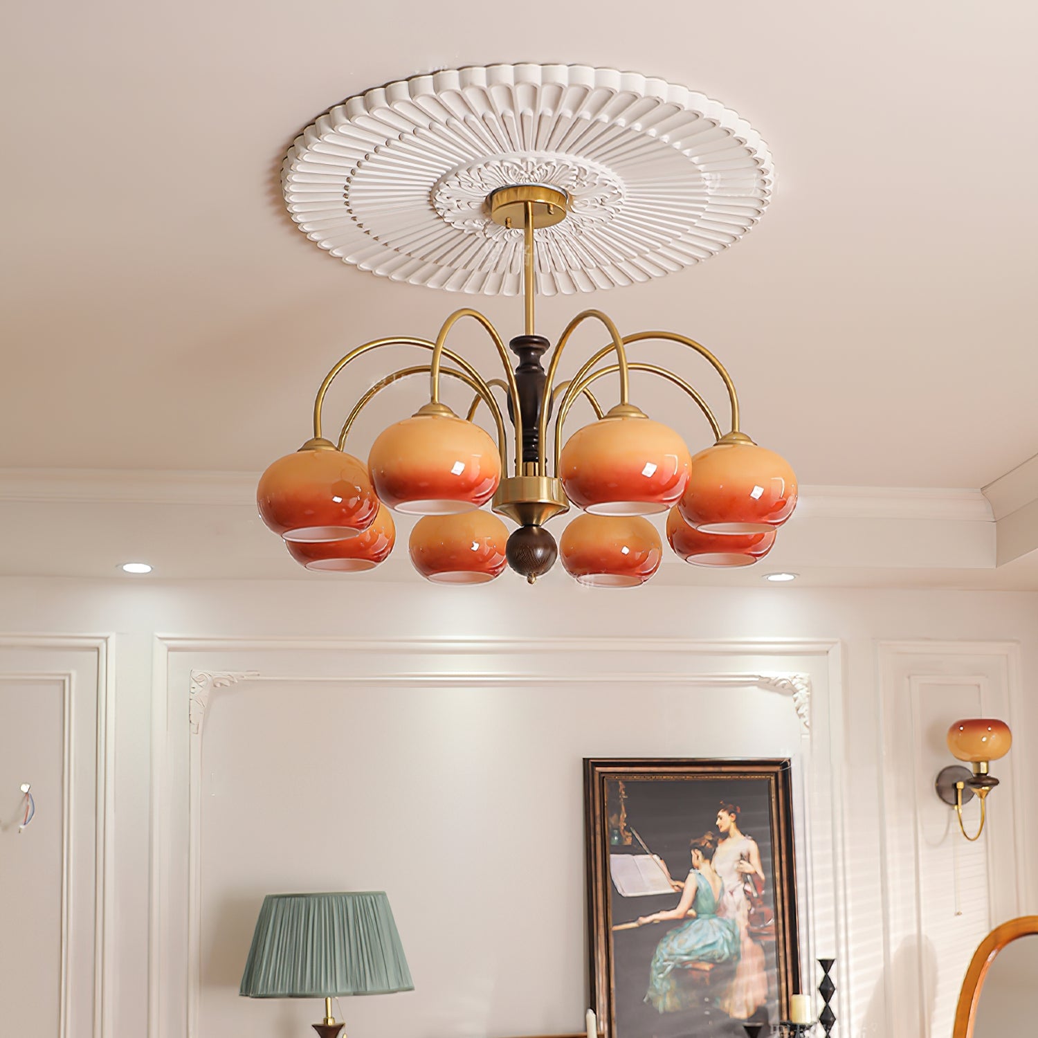 Amberly Arch Chandelier - Cueteks