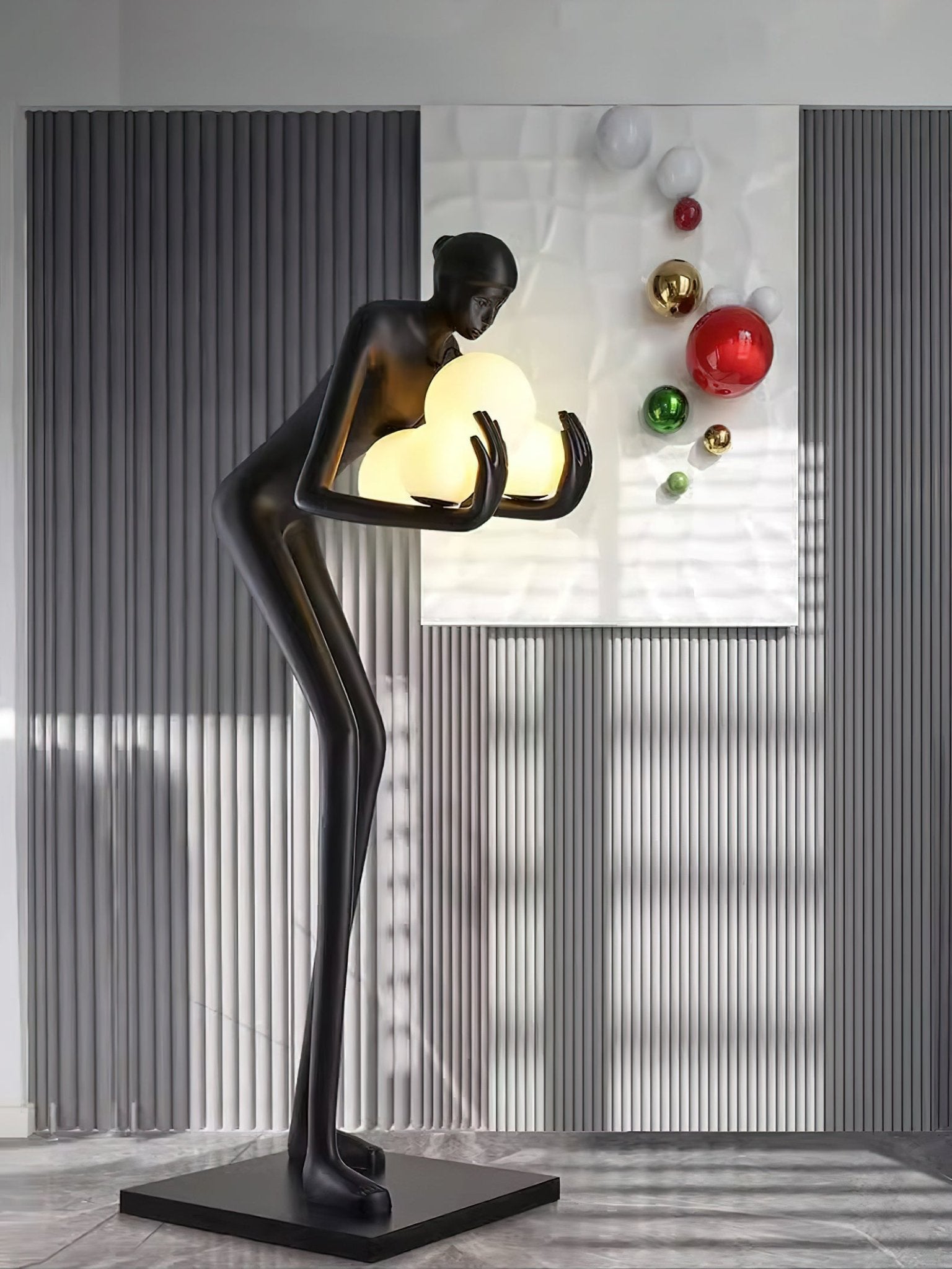 Embrace of Light Sculpture Floor Lamp - Cueteks