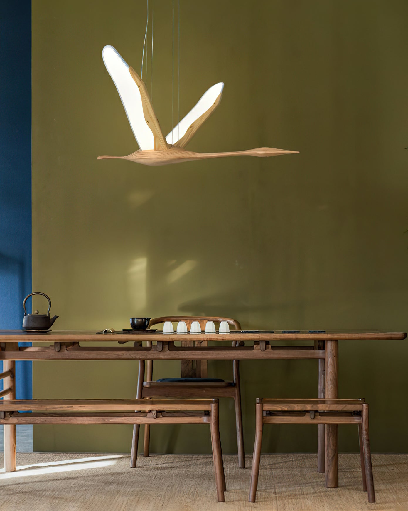 Solitude Crane Pendant Lamp - Cueteks