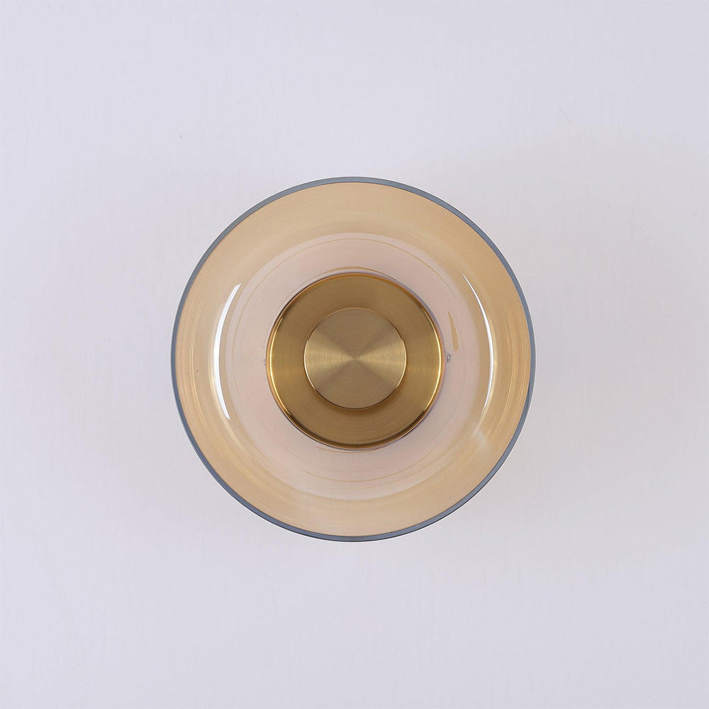 Modern Clear Round LED Glass Wall Sconce - Cueteks
