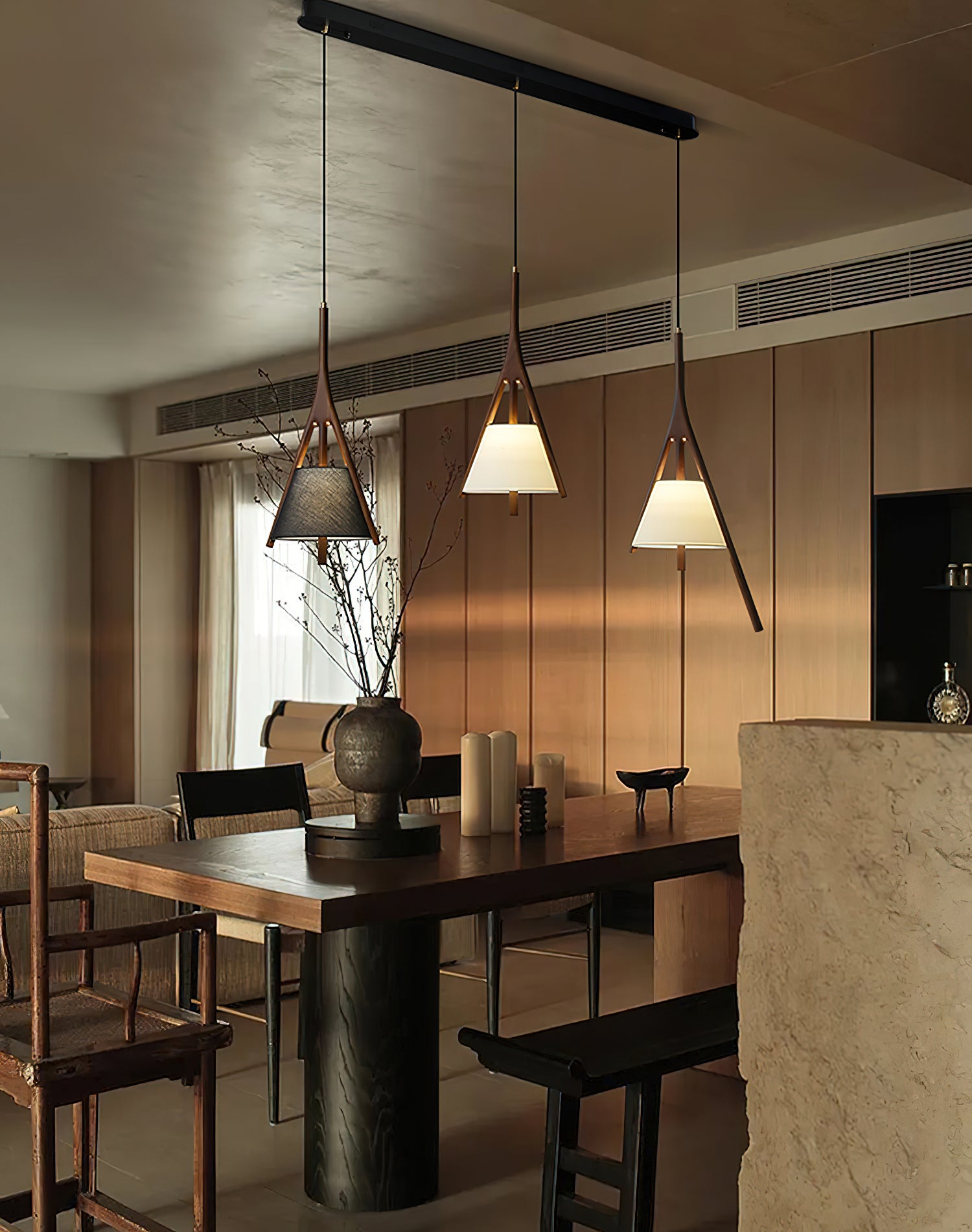 Nanzhi Wood Pendant Lamp - Cueteks