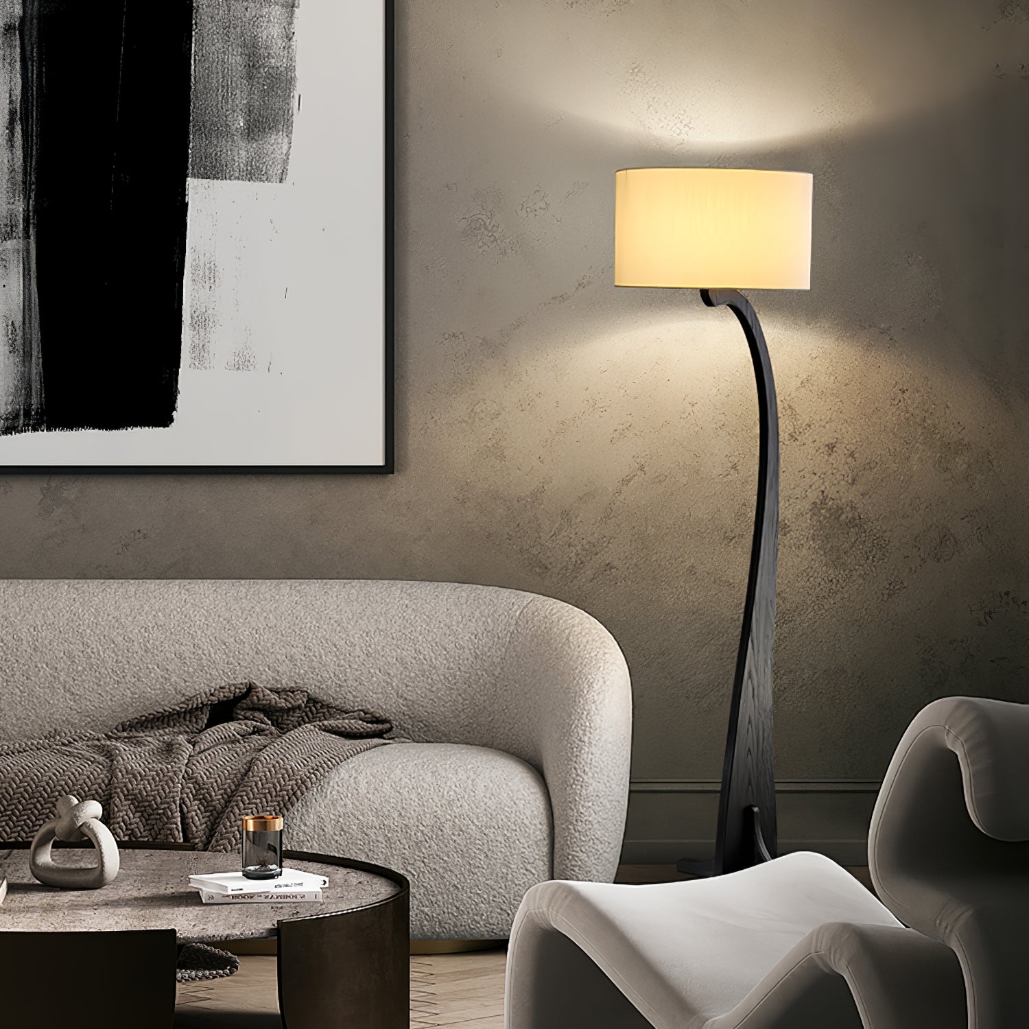 Bow Curve Floor Lamp - Cueteks