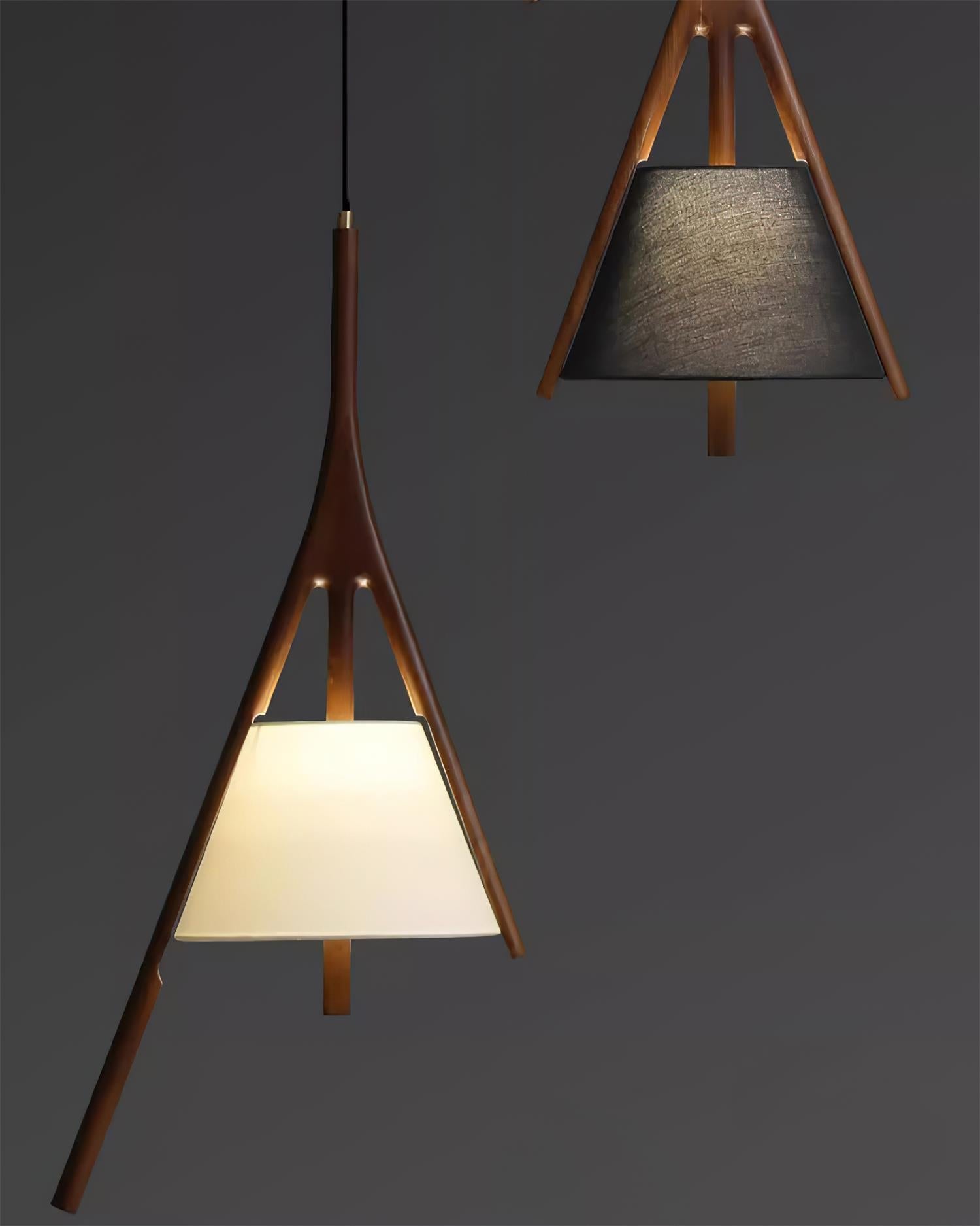 Nanzhi Wood Pendant Lamp - Cueteks