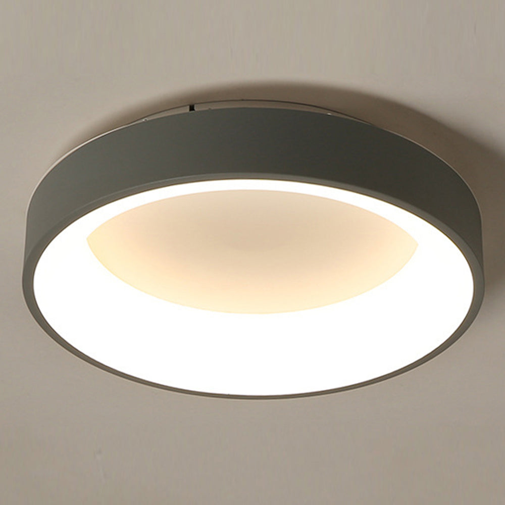 Scandinavian Grey Round LED Ceiling Light - Cueteks