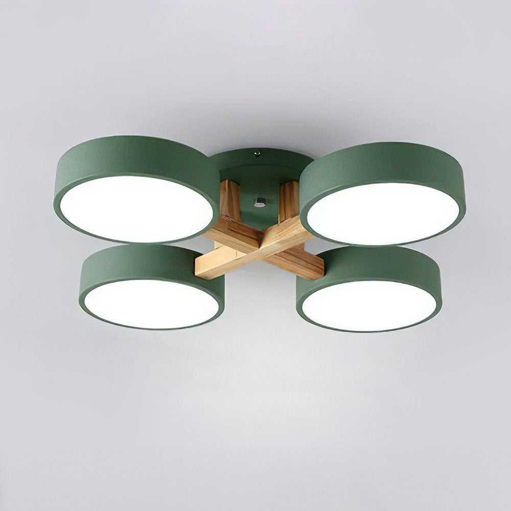 Contemporary Acrylic Multi-Heads Ceiling Light - Cueteks