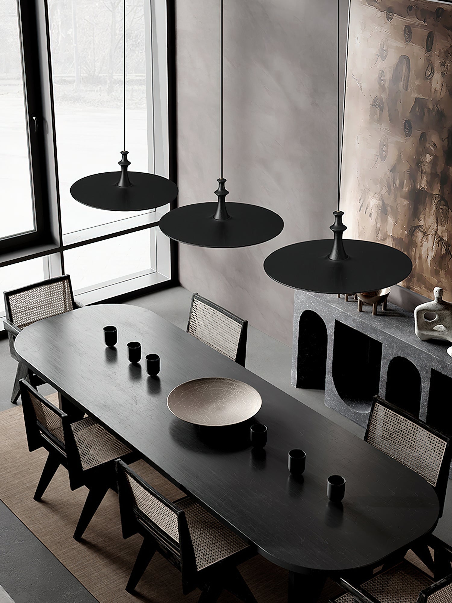 Spindle Disc Pendant Lamp - Cueteks
