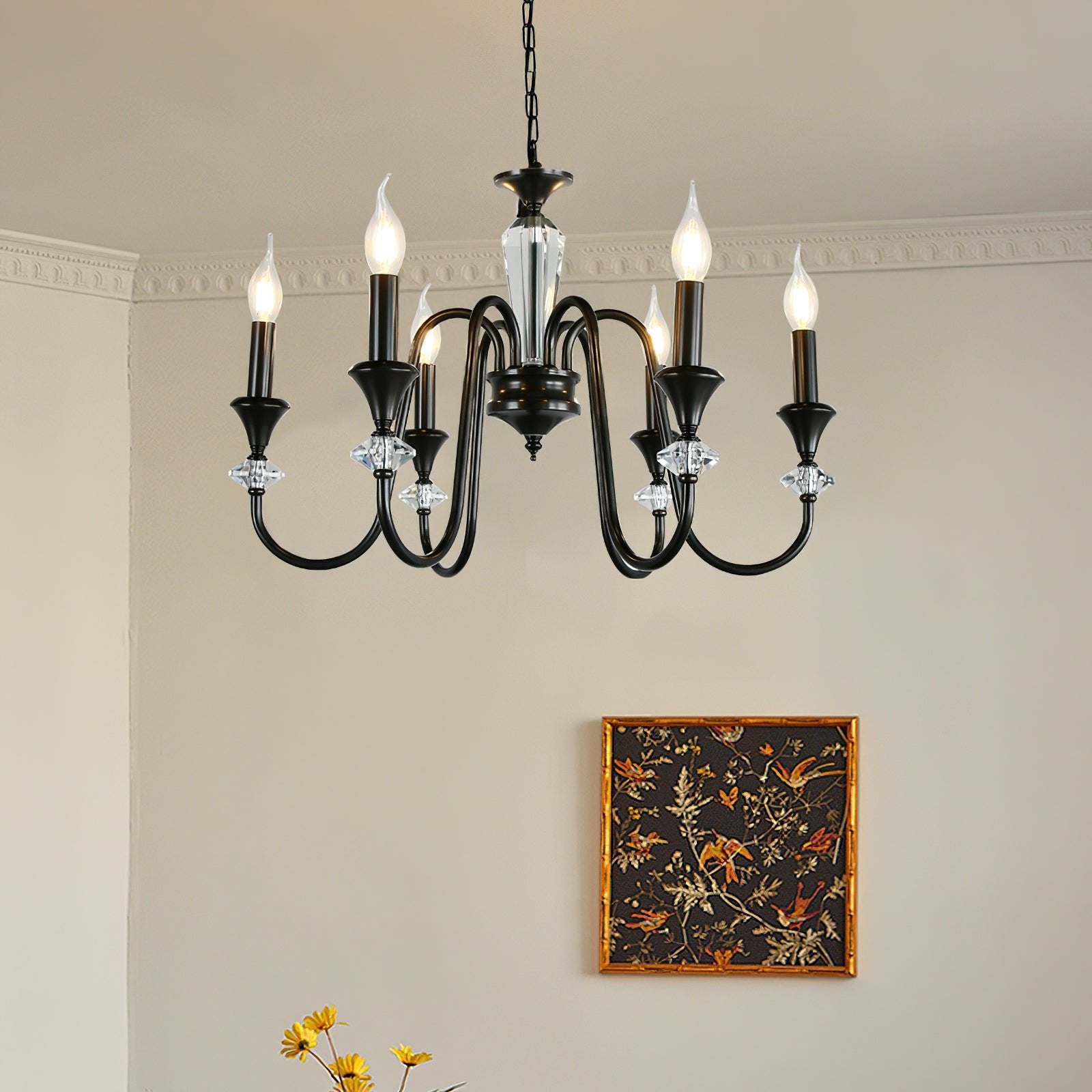 Noir Candelabra Chandelier - Cueteks
