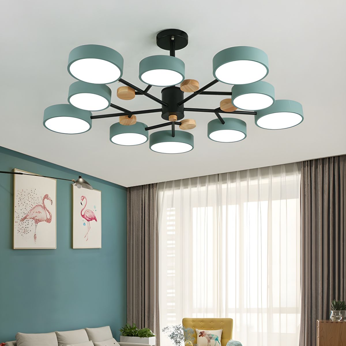 Contemporary Acrylic LED Hanging Pendant Light - Cueteks