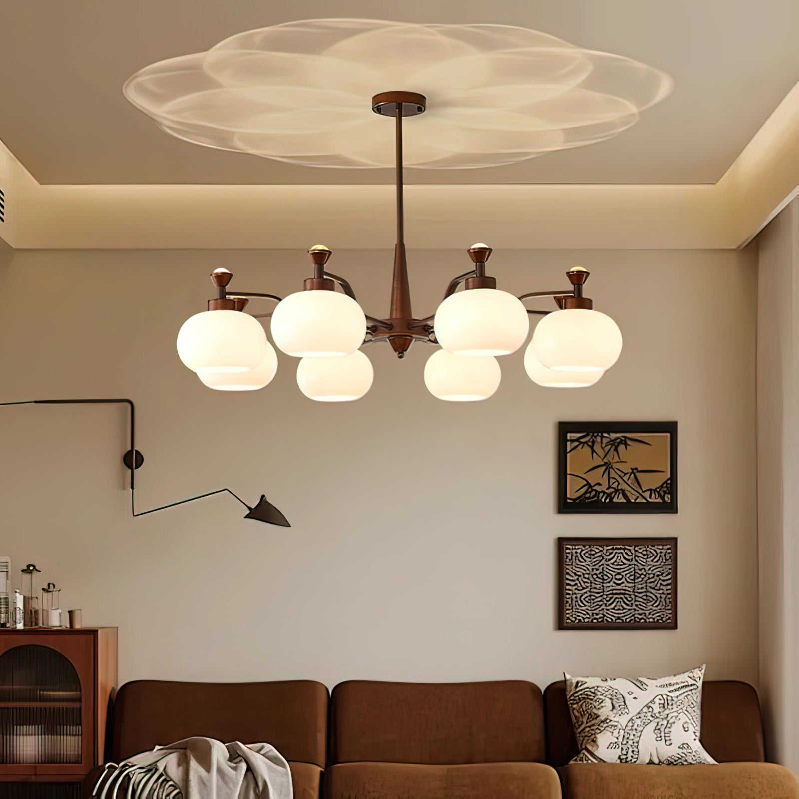 Globe Spotlight Chandelier - Cueteks