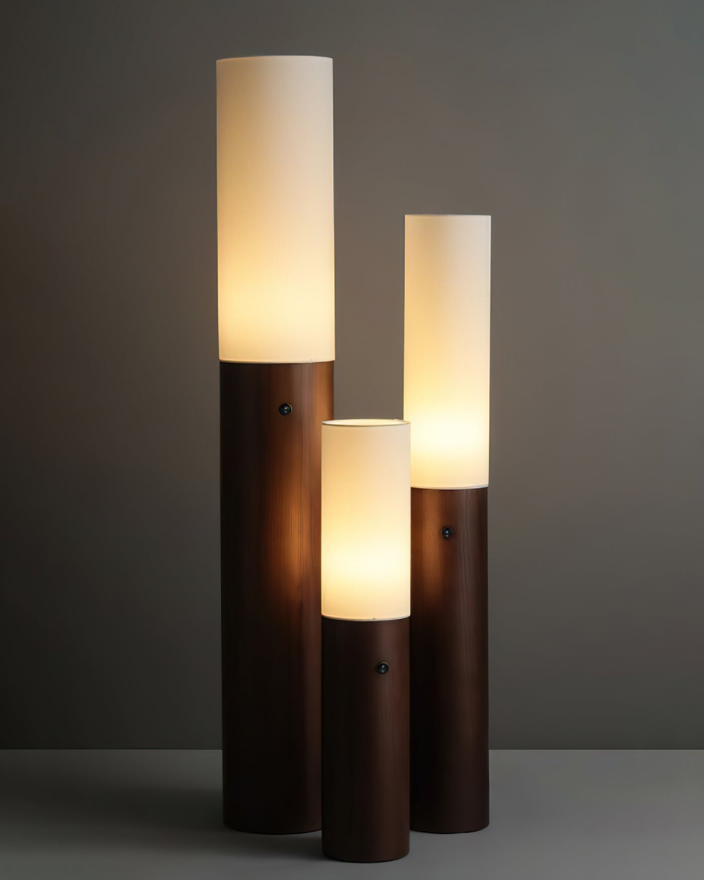 Timber Column Floor Lamp - Cueteks