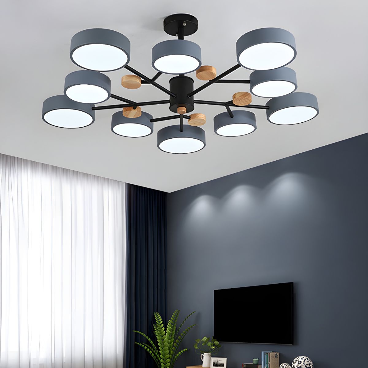 Contemporary Acrylic LED Hanging Pendant Light - Cueteks
