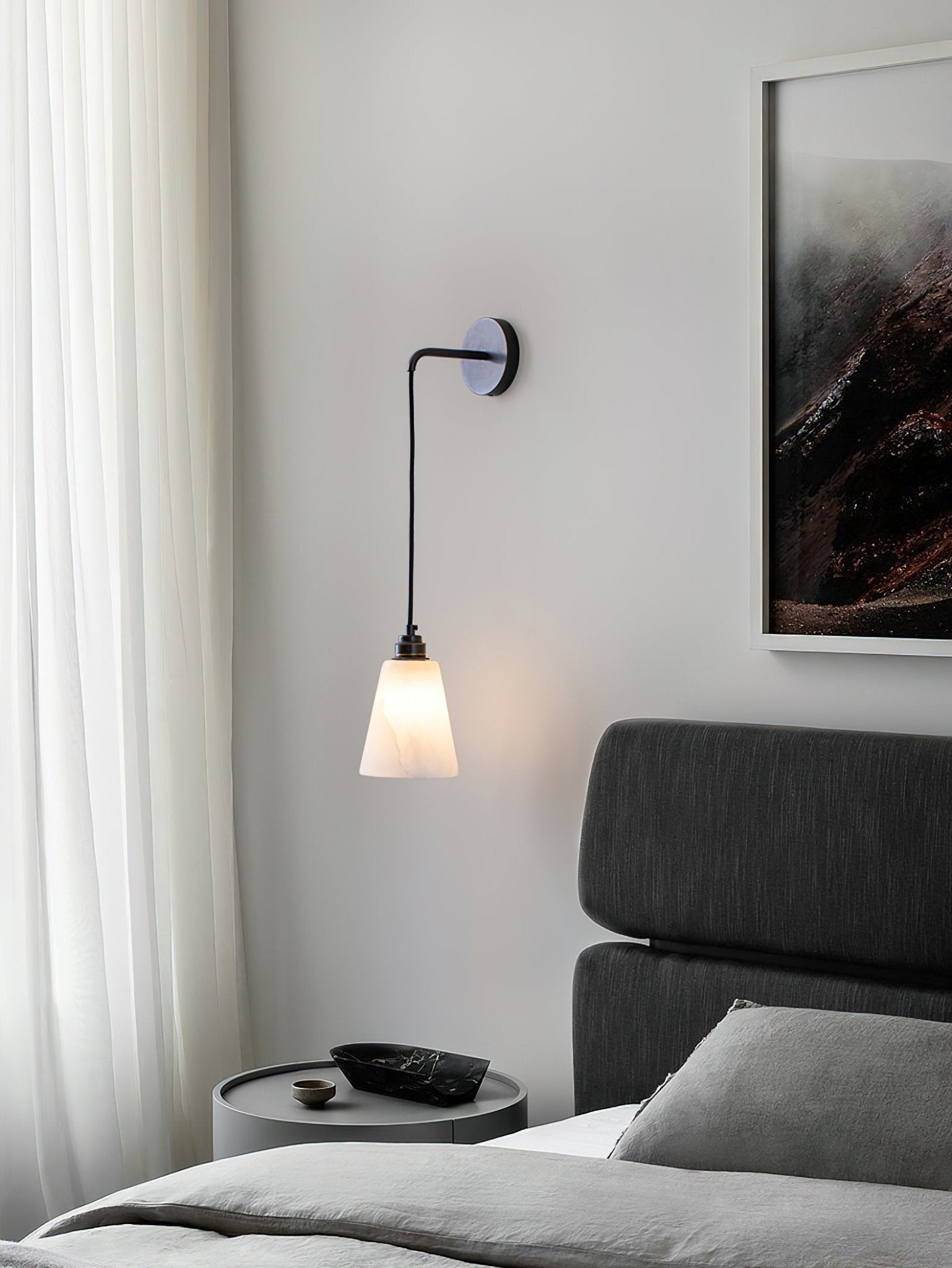 Droplet Alabaster Wall Lamp - Cueteks