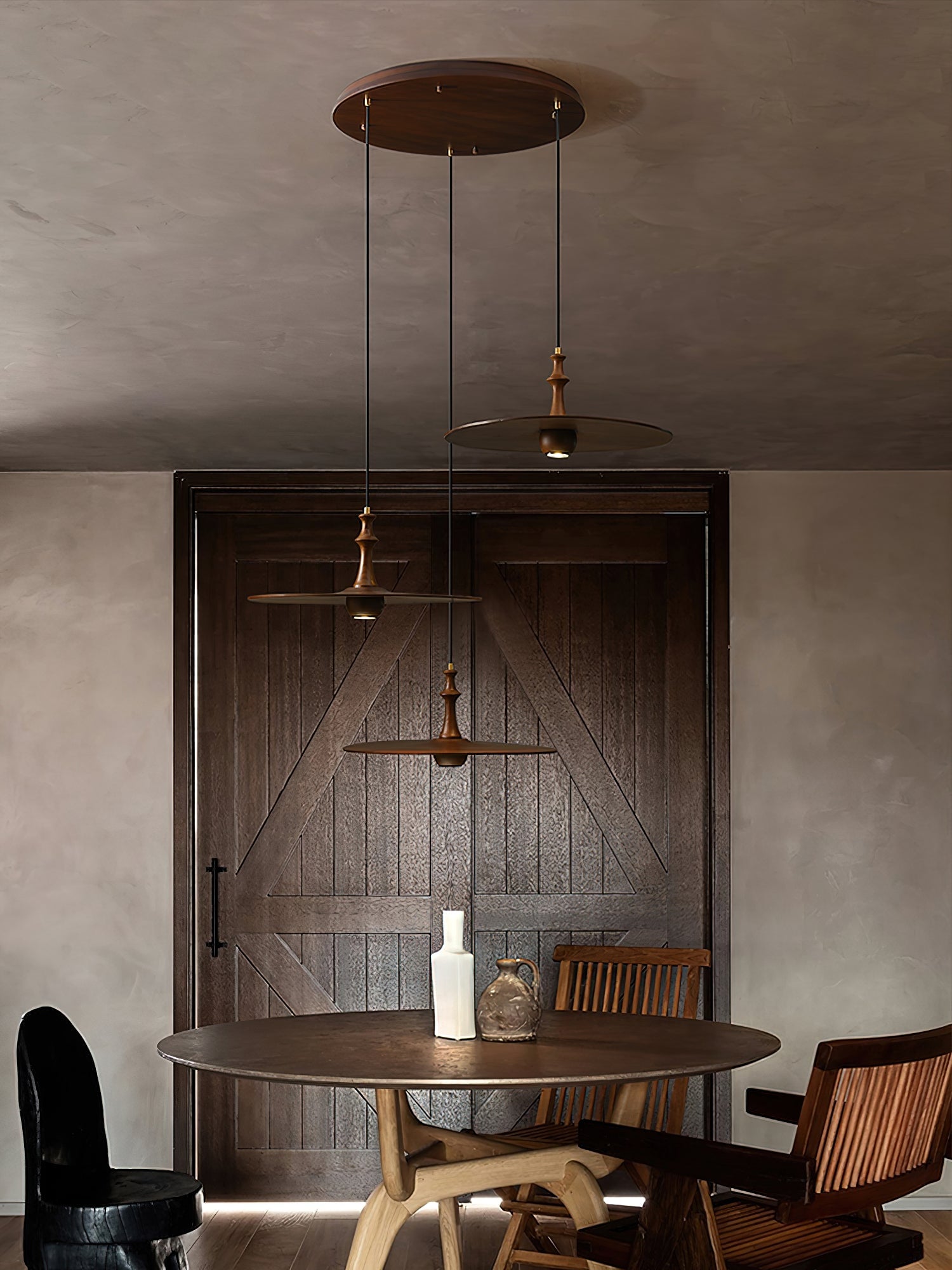 Spindle Disc Pendant Lamp - Cueteks