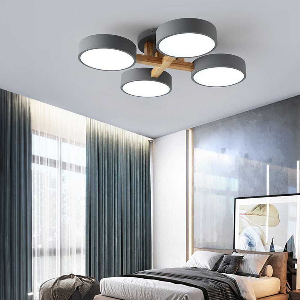 Contemporary Acrylic Multi-Heads Ceiling Light - Cueteks