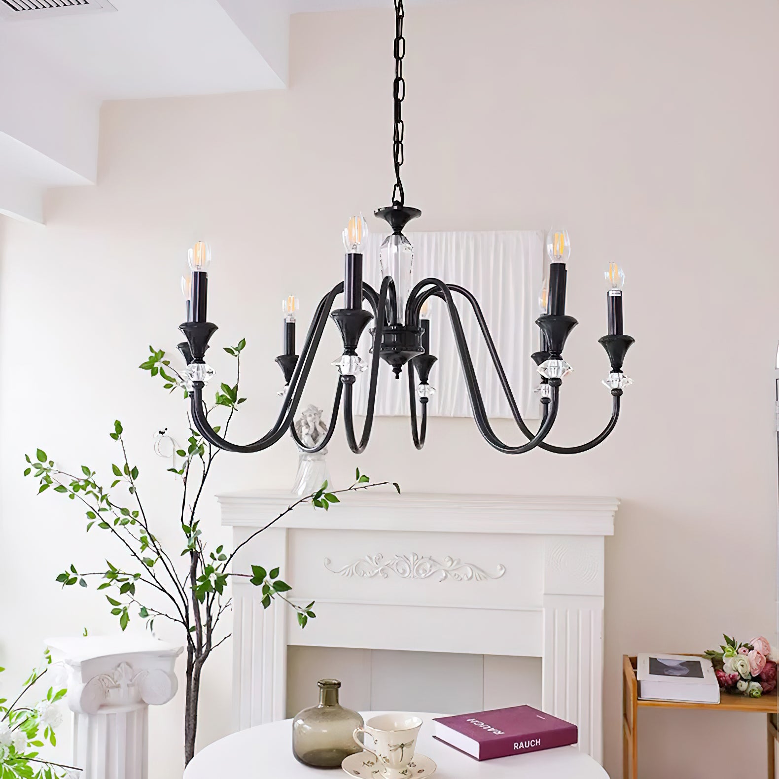 Noir Candelabra Chandelier - Cueteks