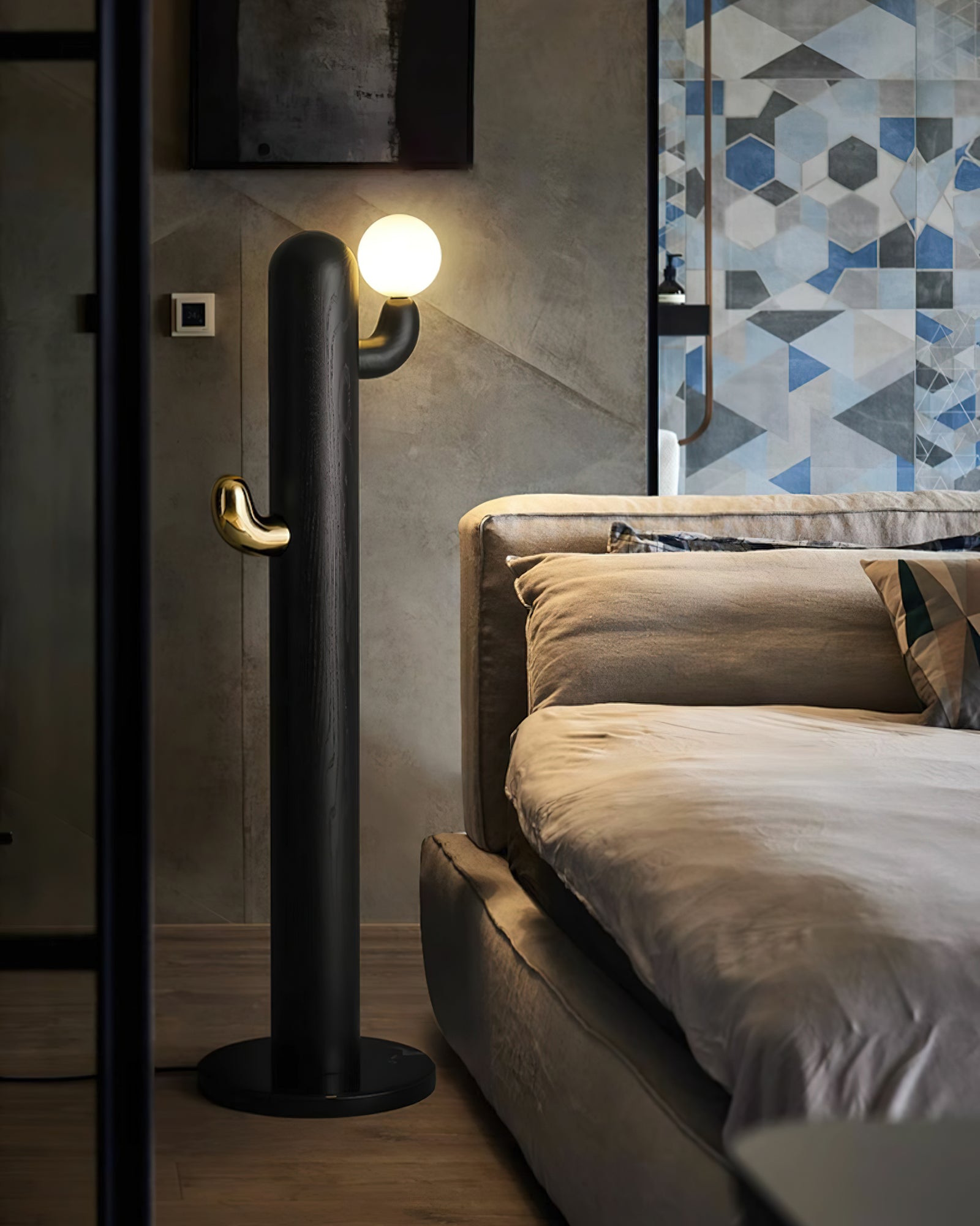 Cactus Wood Floor Lamp - Cueteks