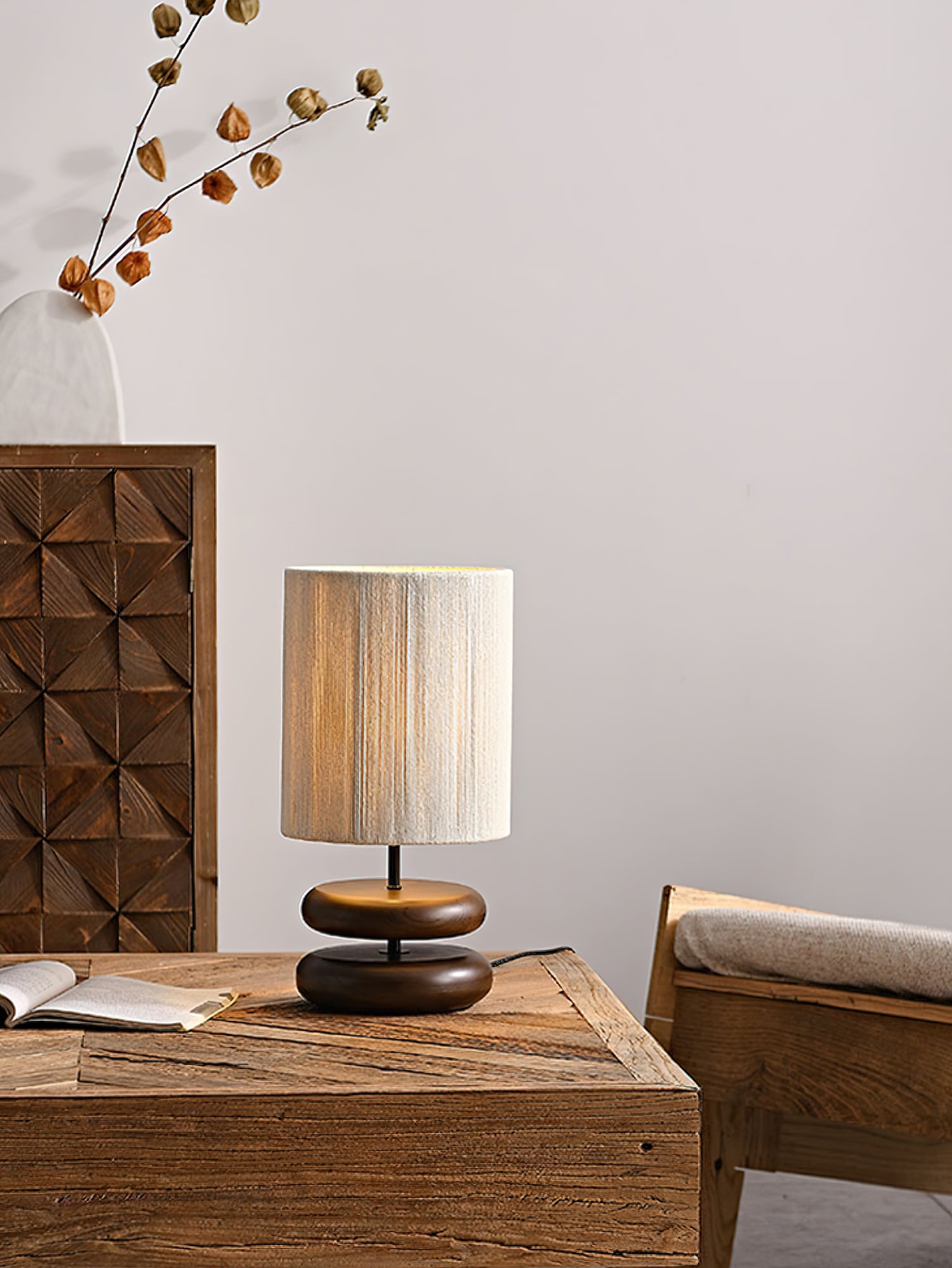 Nora Wood Table Lamp - Cueteks